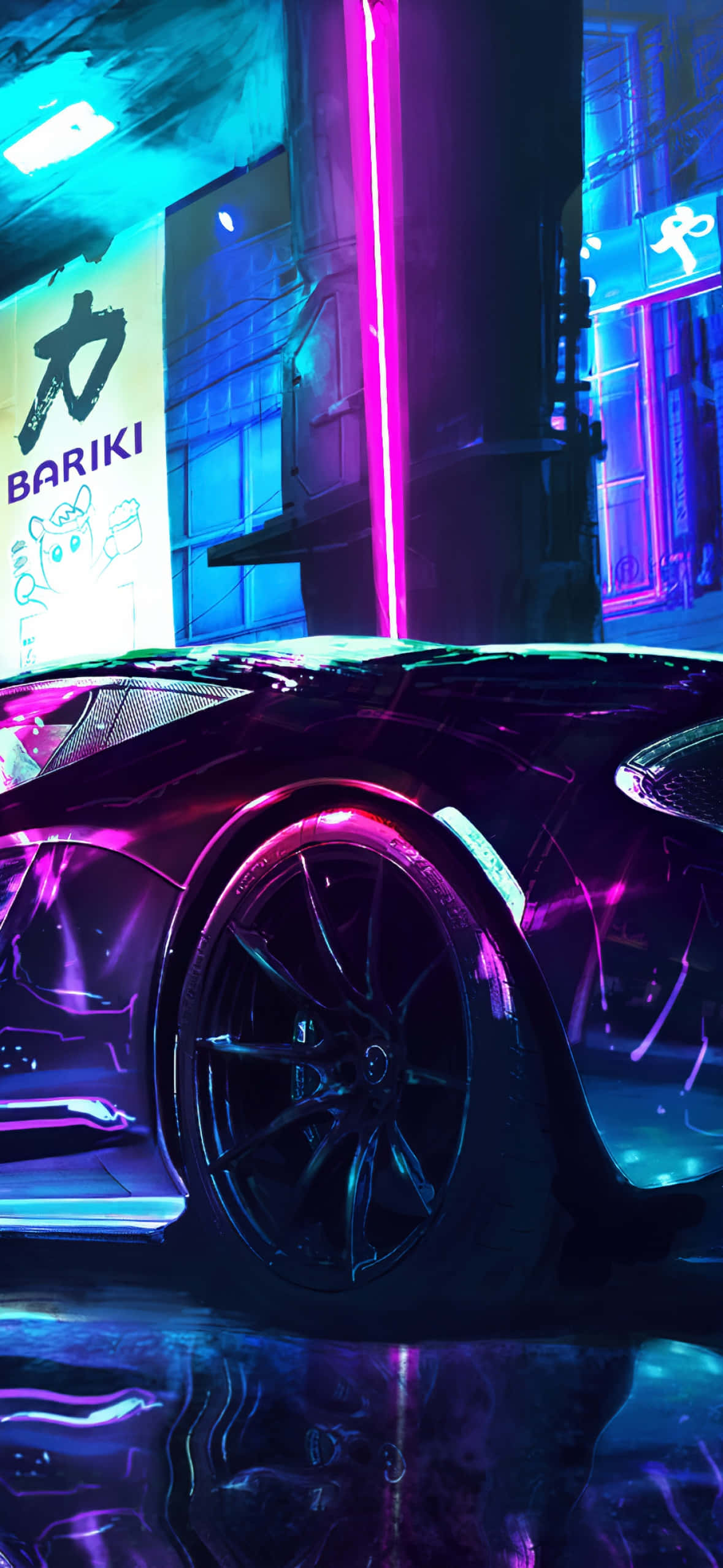 วอลเปเปอร์ Need For Speed Heat แสงนีออน Pixel 3 วอลเปเปอร์