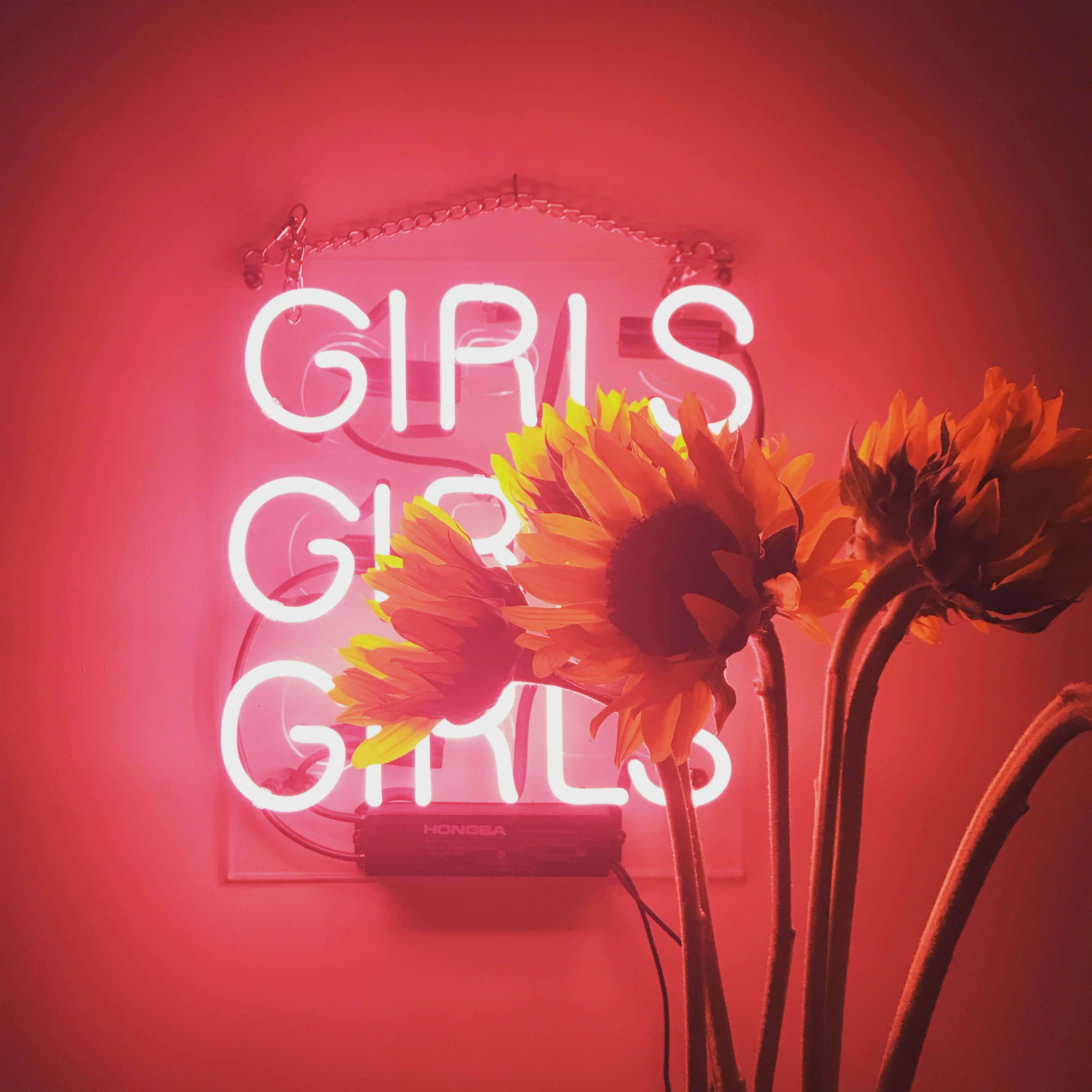 สัมผัสพลังอันเร่าร้อนของ Neon Red Aesthetic! วอลเปเปอร์