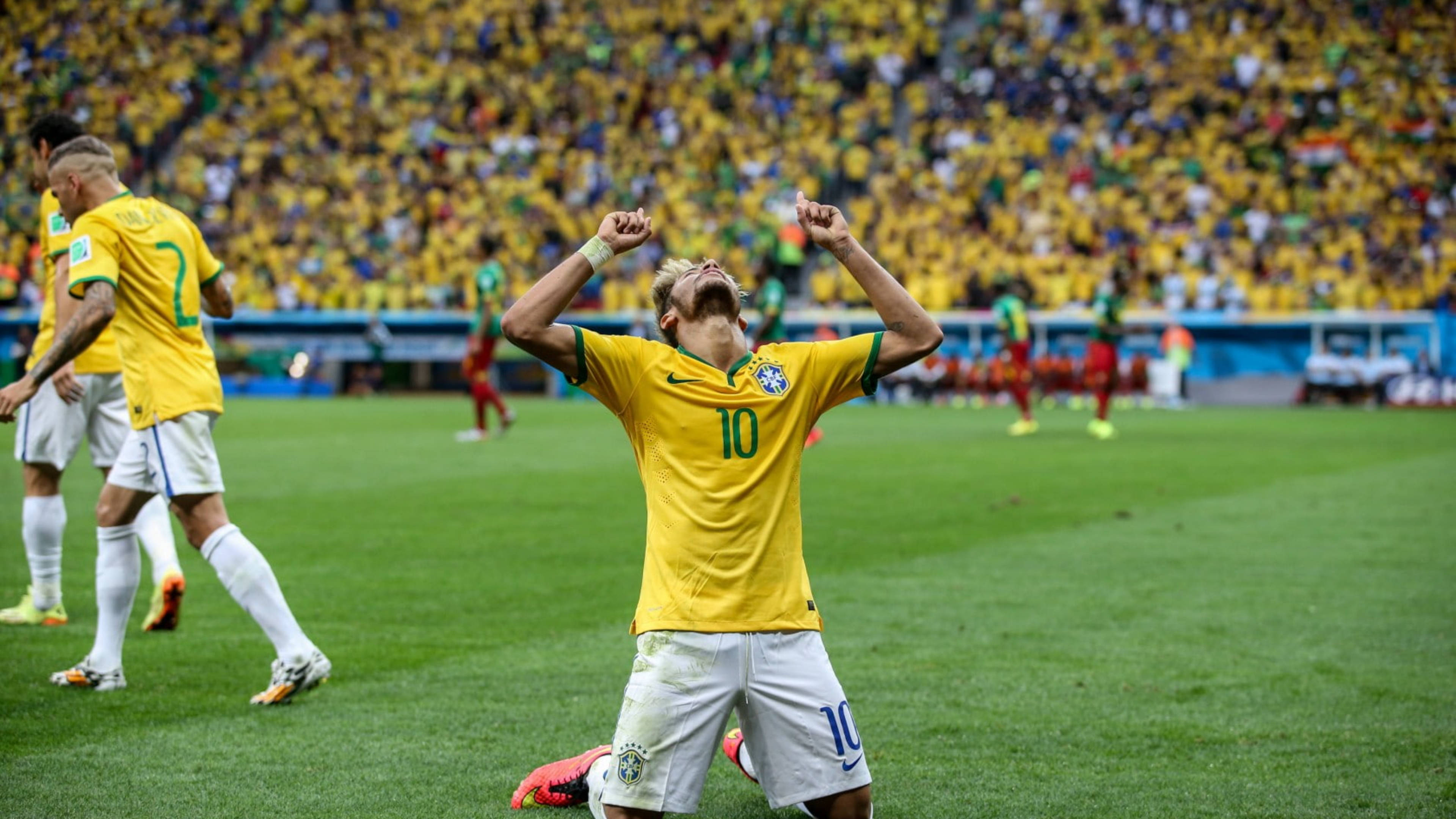 Neymar คุกเข่า 4K วอลเปเปอร์