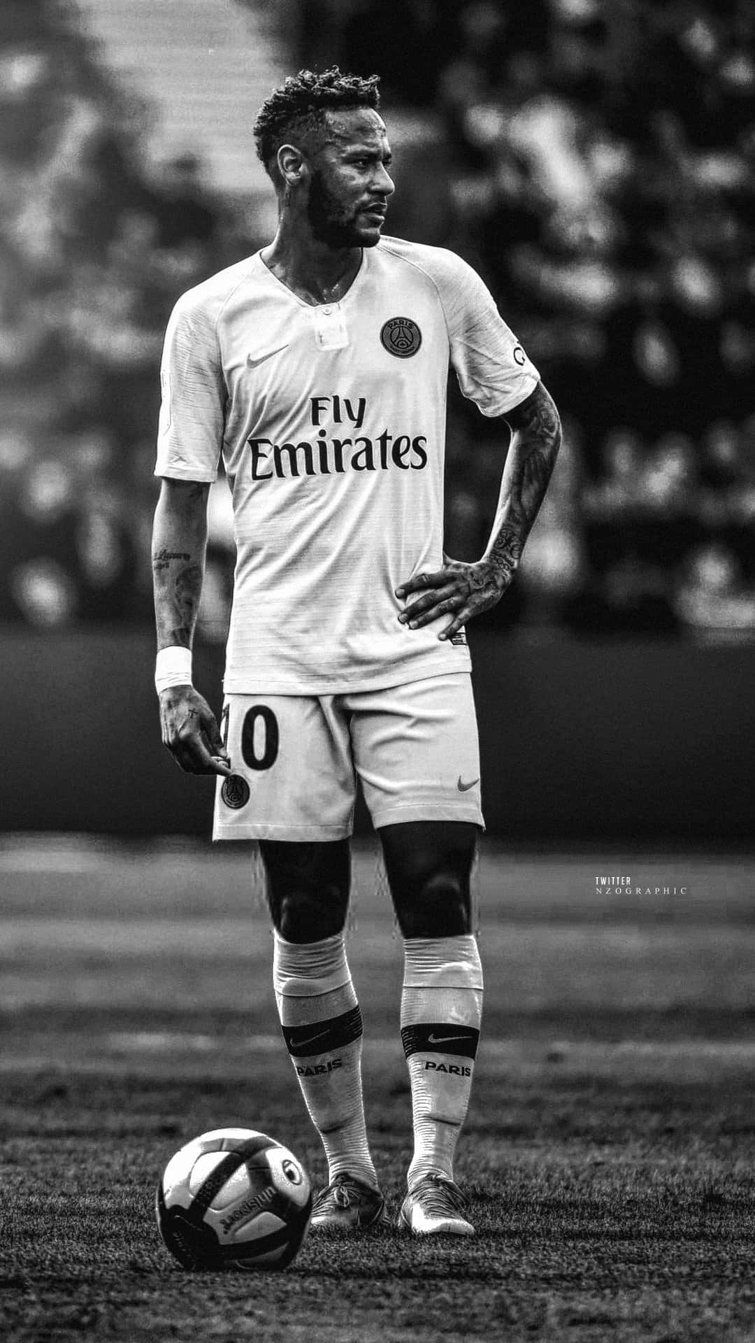 Neymar มือวางเอว iPhone วอลเปเปอร์