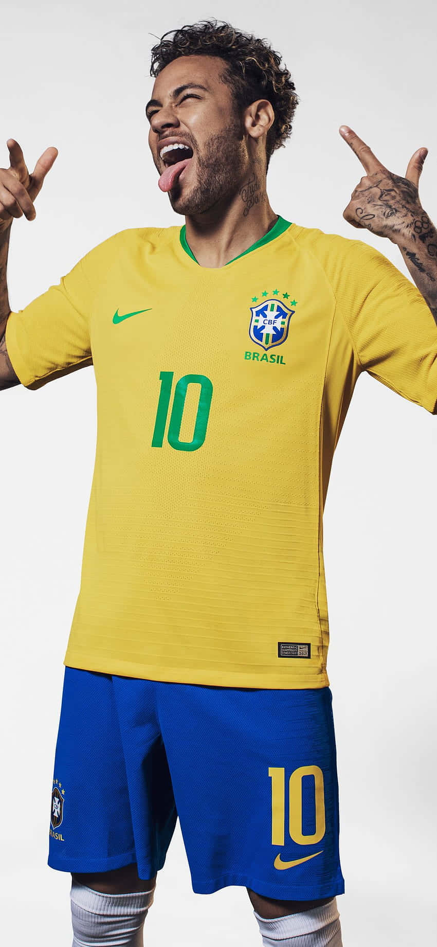 Neymar แยกลิ้น iPhone วอลเปเปอร์