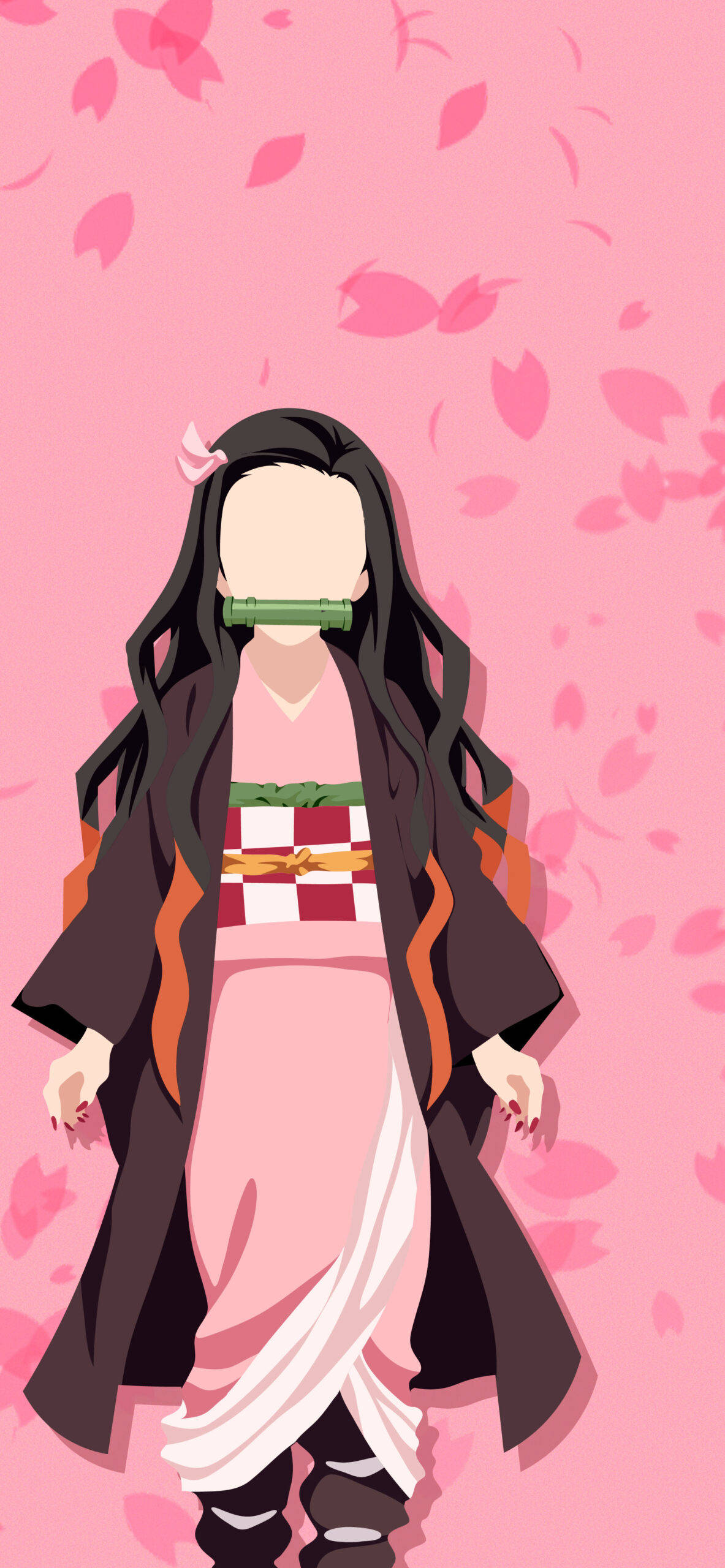Nezuko Phone Vector Art วอลเปเปอร์