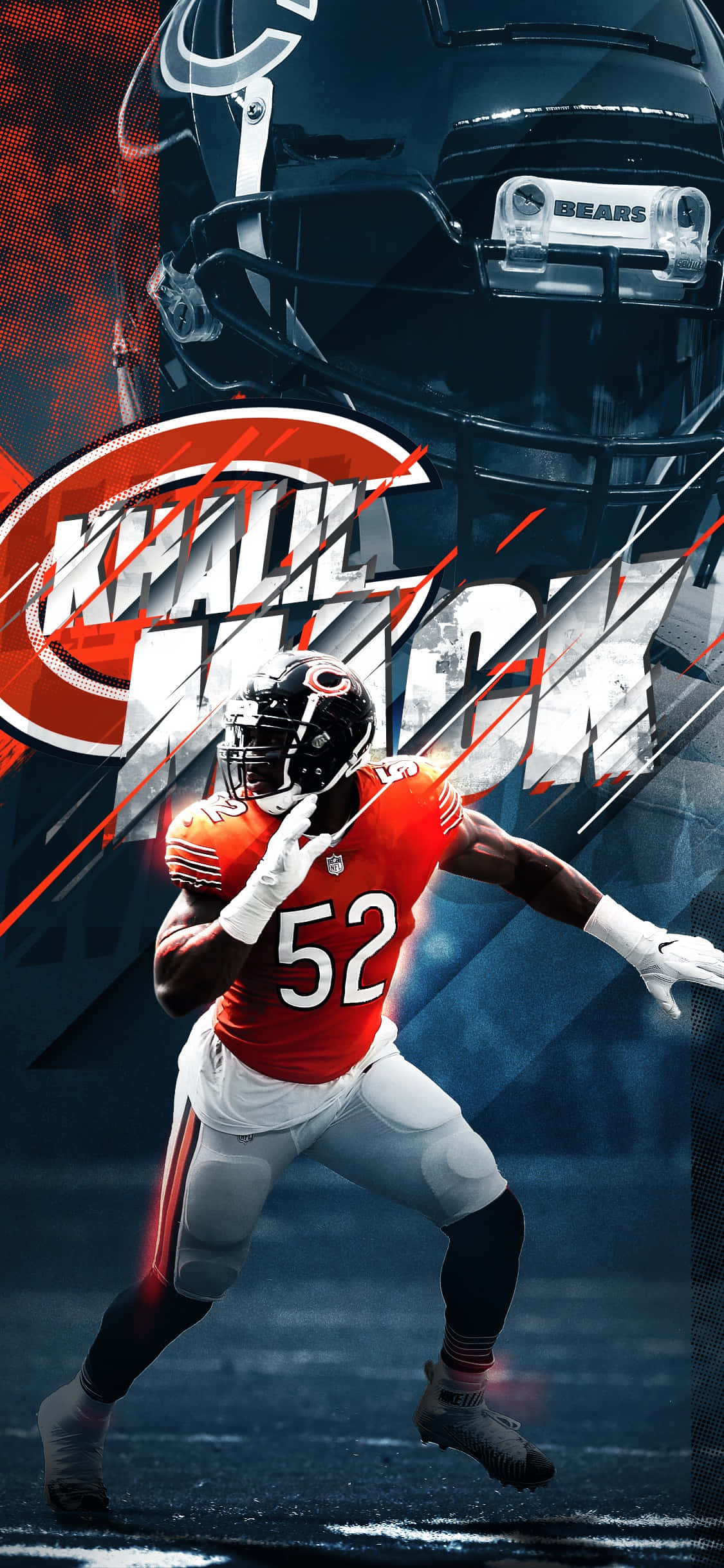 กีฬาชิคาโก NFL Bears Khalil Mack วอลเปเปอร์