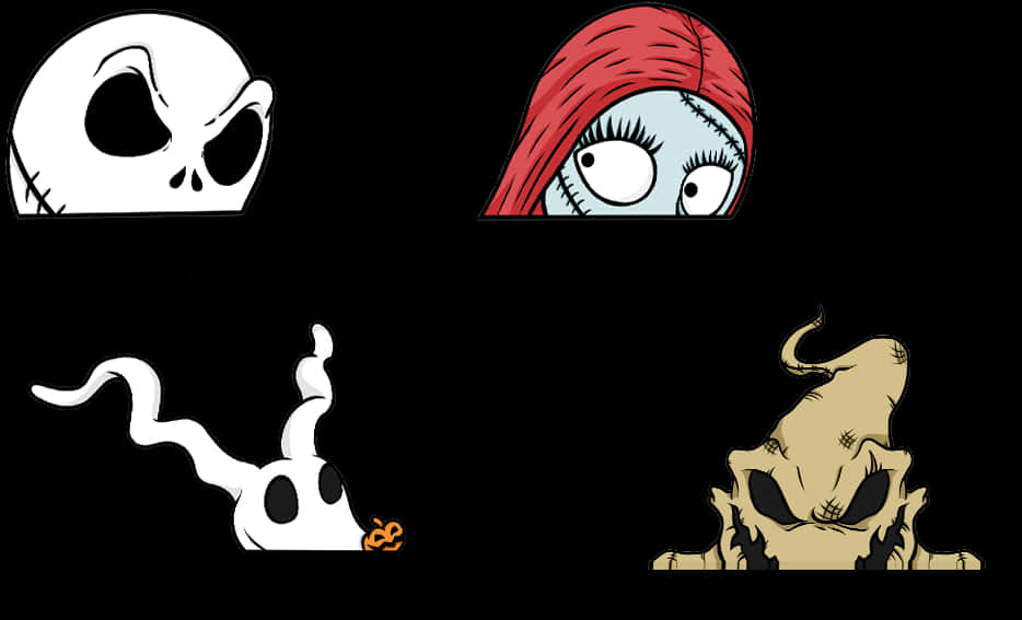 ตัวละครจากเรื่อง Nightmare Before Christmas วอลเปเปอร์