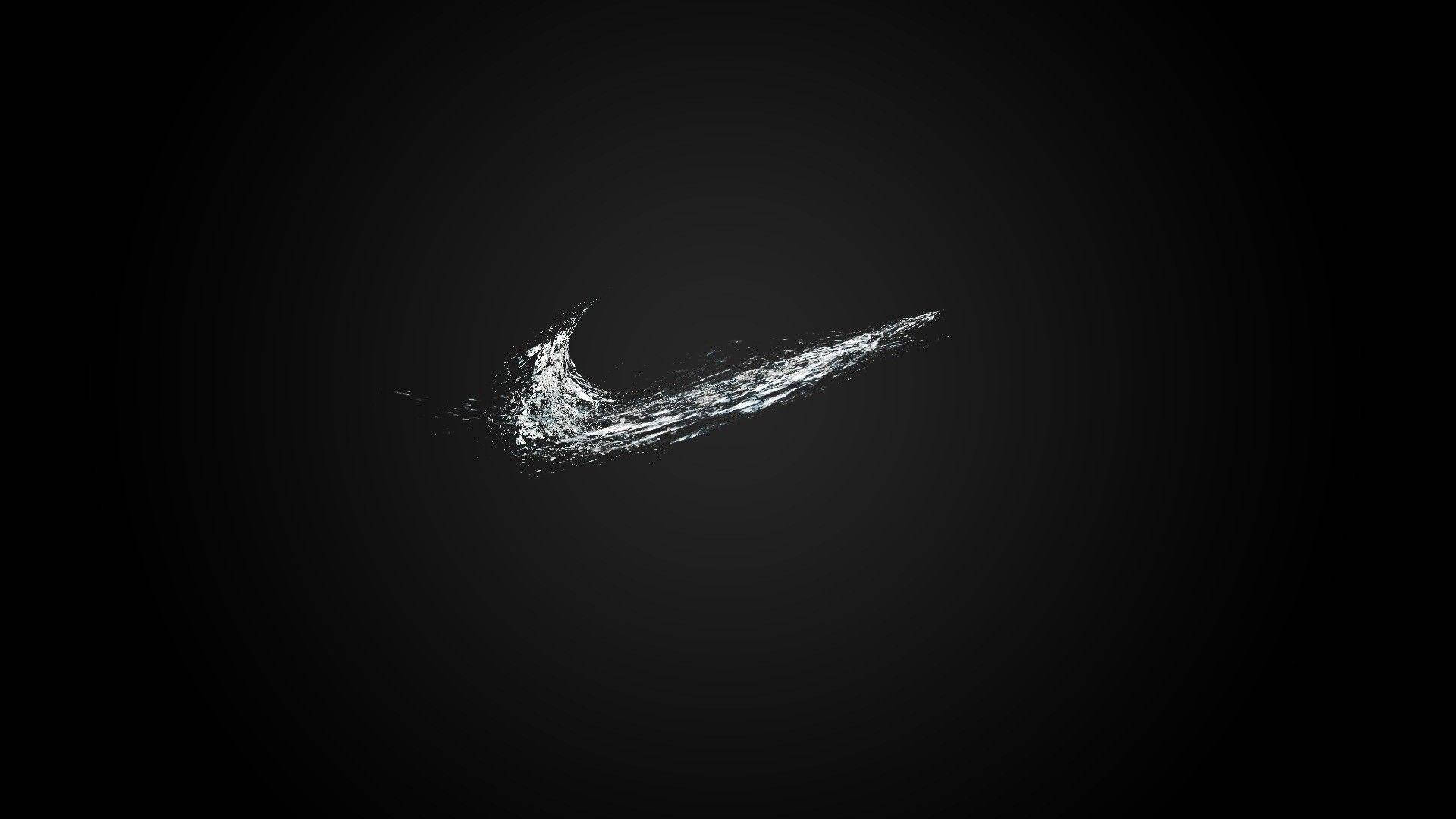 โลโก้ Nike สีดำเรียบง่าย คูล สติ๊กแมนมองคอมพิวเตอร์ วอลเปเปอร์