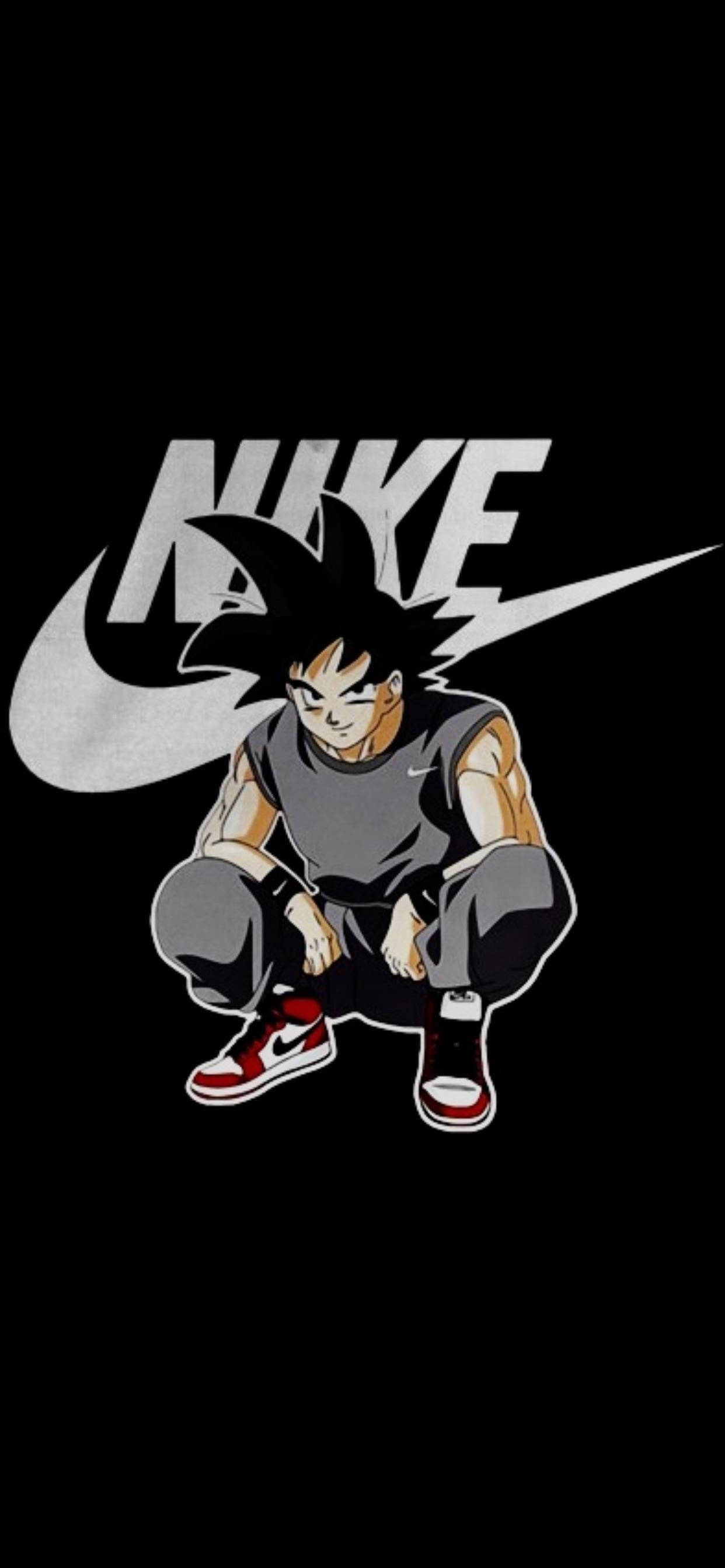 โลโก้ Nike และซุน โกคู iPhone วอลเปเปอร์
