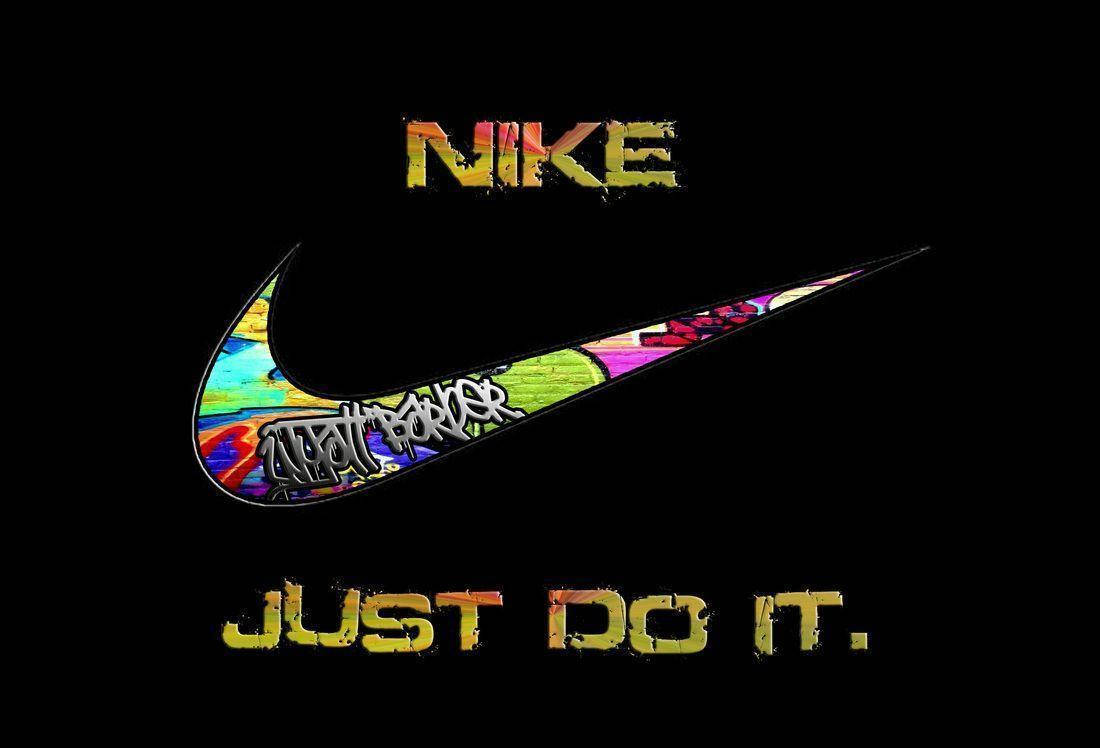 โลโก้ Nike กราฟฟิตี้สุดเท่ วอลเปเปอร์