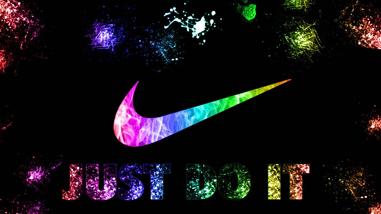 โลโก้ Nike สีรุ้งสุดเท่ วอลเปเปอร์