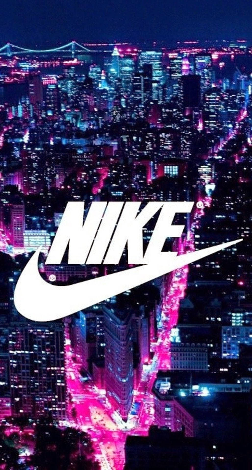 โลโก้ Nike สุดเท่กับทิวทัศน์เมือง วอลเปเปอร์