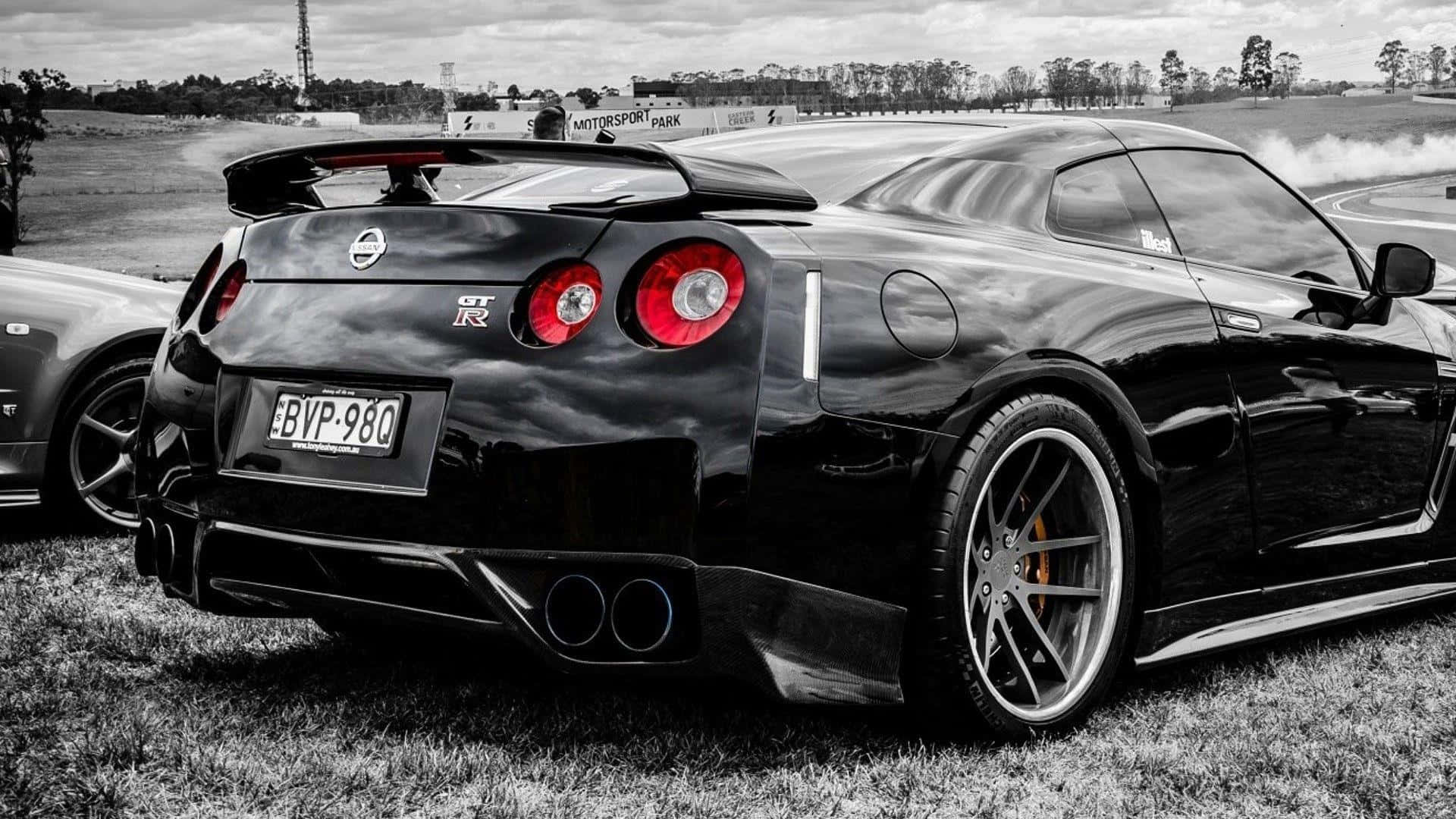 รายละเอียดด้านหลัง Nissan GT-R สำหรับวอลเปเปอร์ วอลเปเปอร์