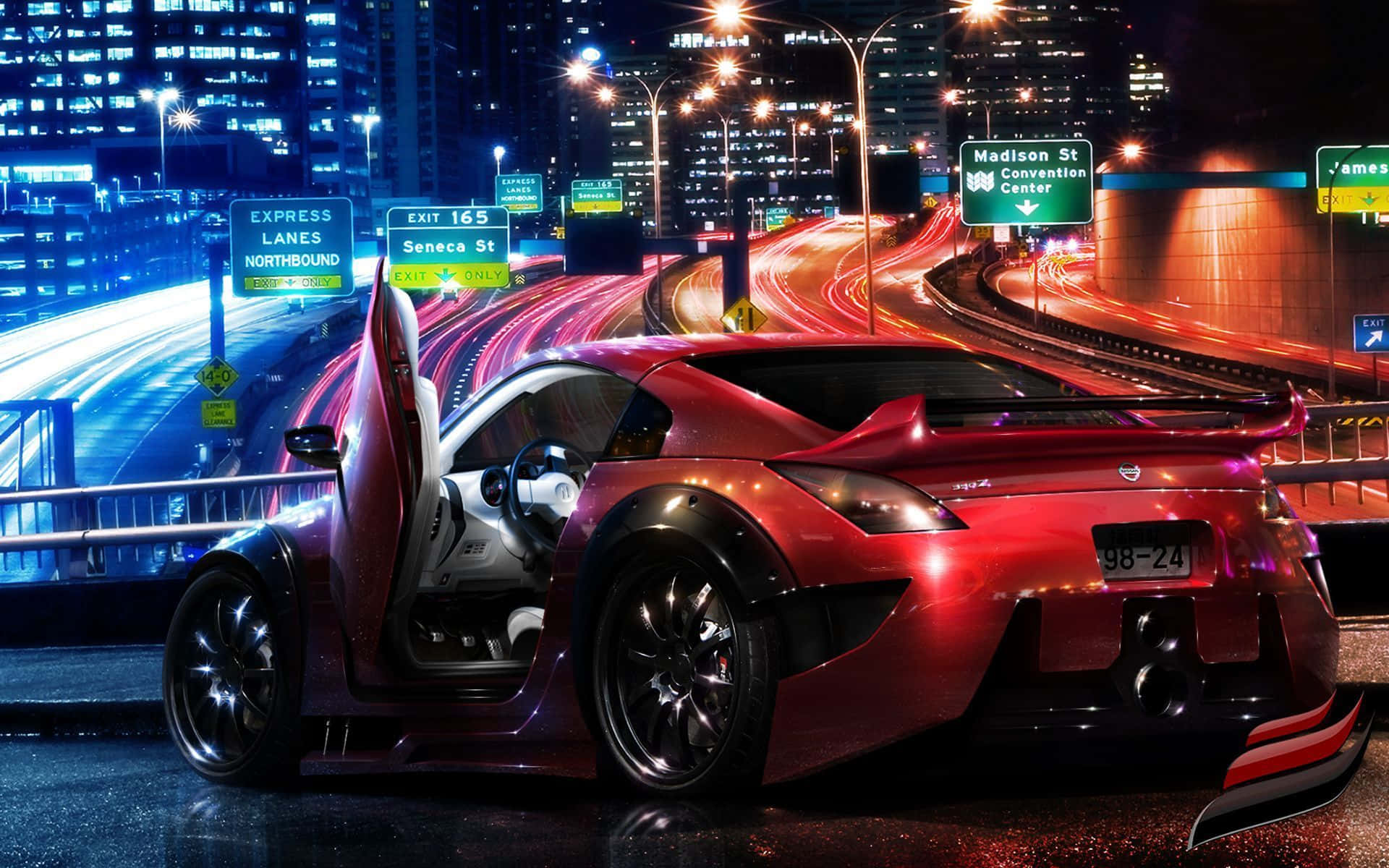 ภาพรถ Nissan สีเงินเท่ๆ วอลเปเปอร์