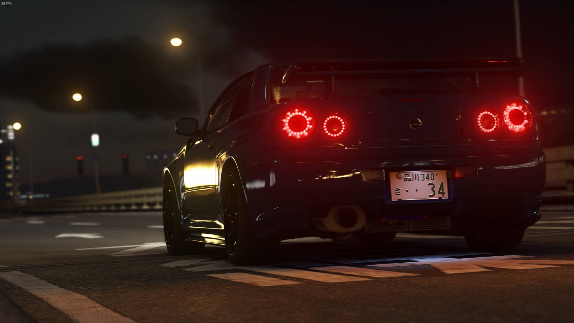 Nissan Skyline GTR R34 เรืองแสง วอลเปเปอร์