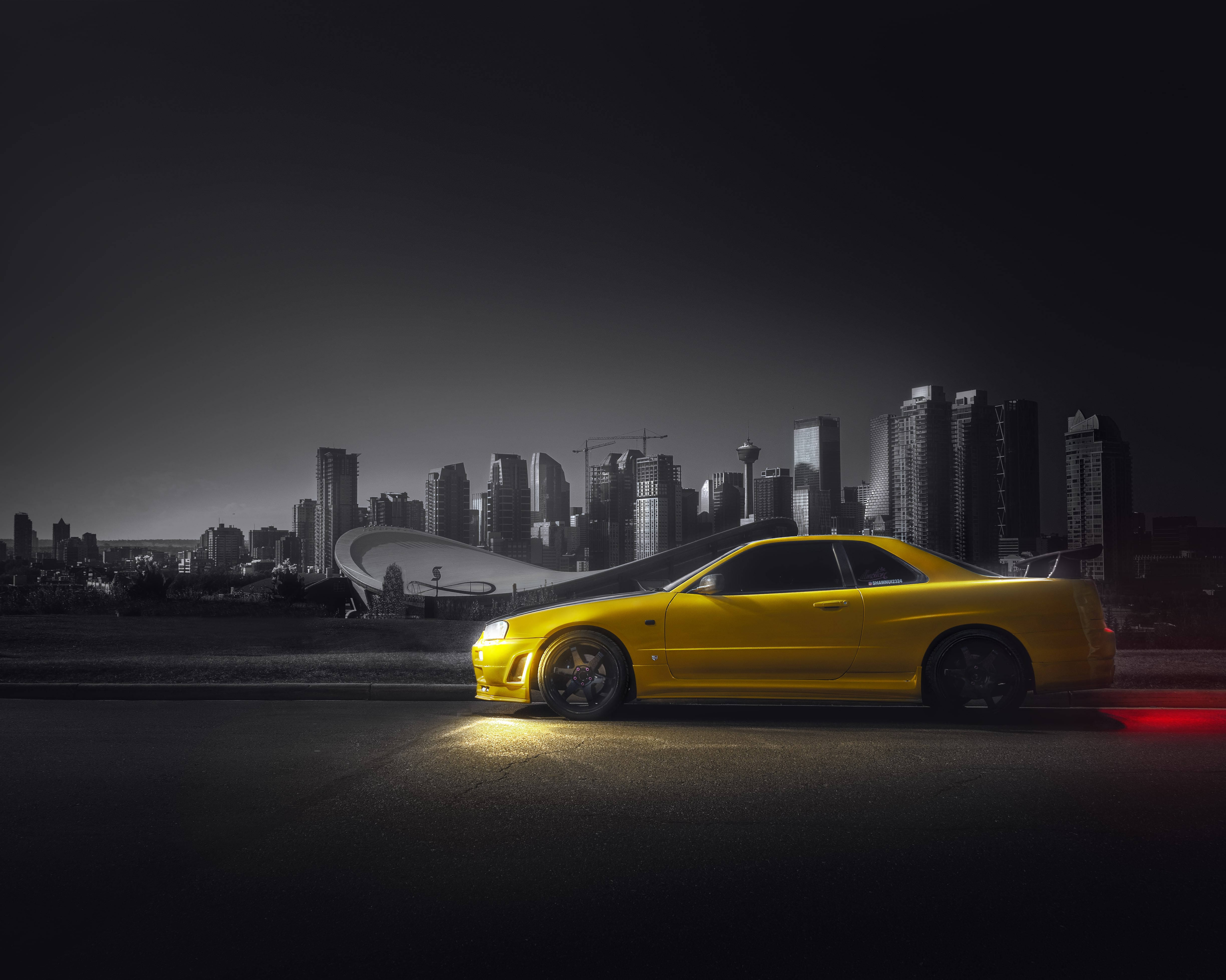 Nissan Skyline GTR R34 สีสันสดใส วอลเปเปอร์