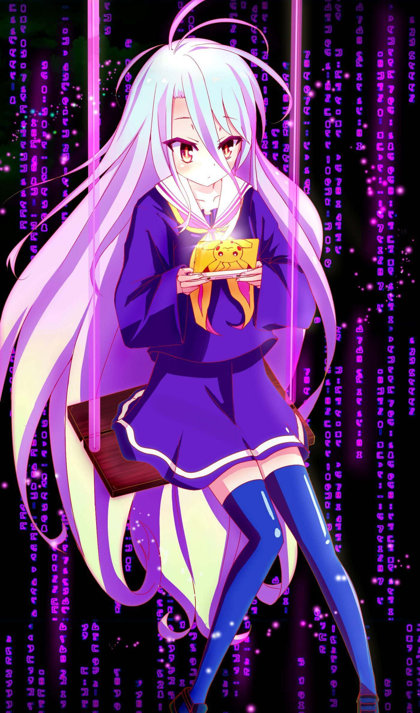 สองพี่น้องต่างมารดาต่อสู้เพื่อชิงความเป็นใหญ่ในโลกสีสันของ No Game No Life วอลเปเปอร์