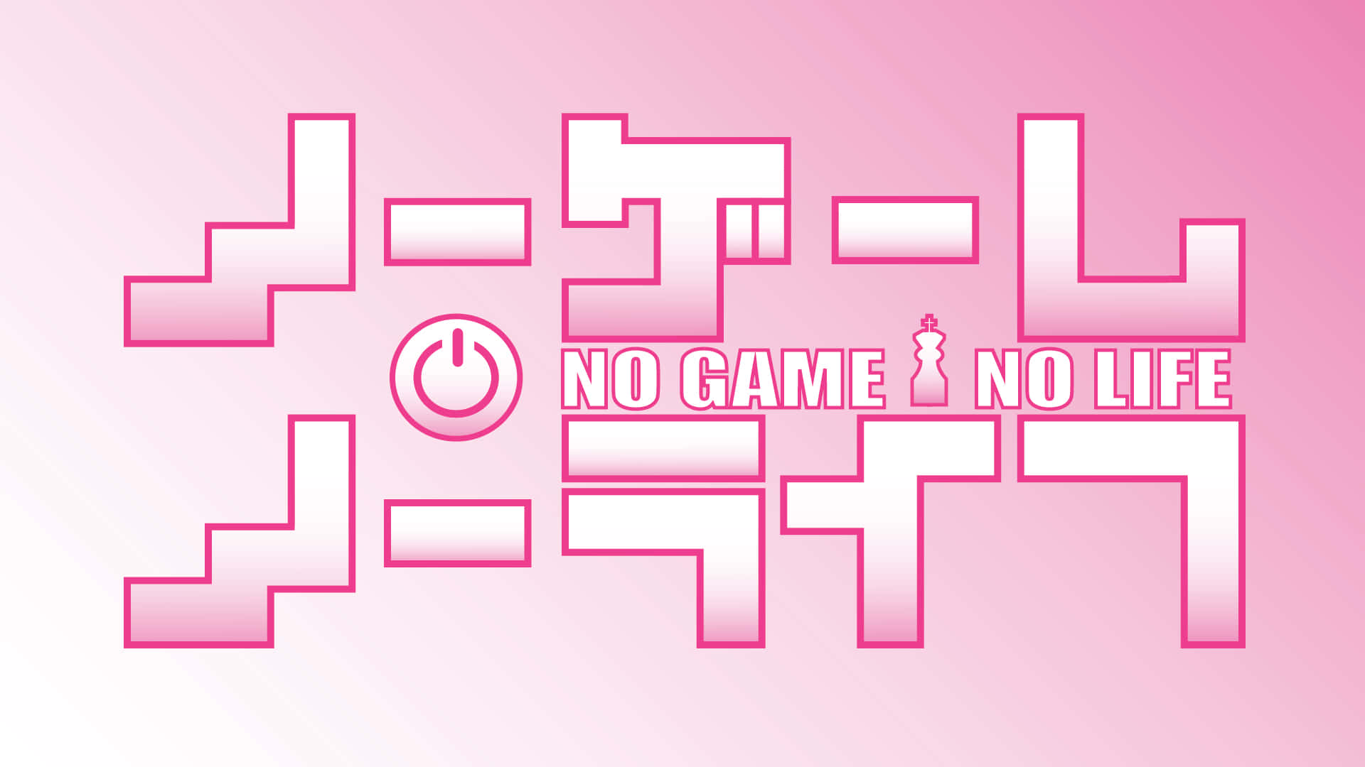 รูปหน้าปกสีชมพูของ No Game No Life วอลเปเปอร์