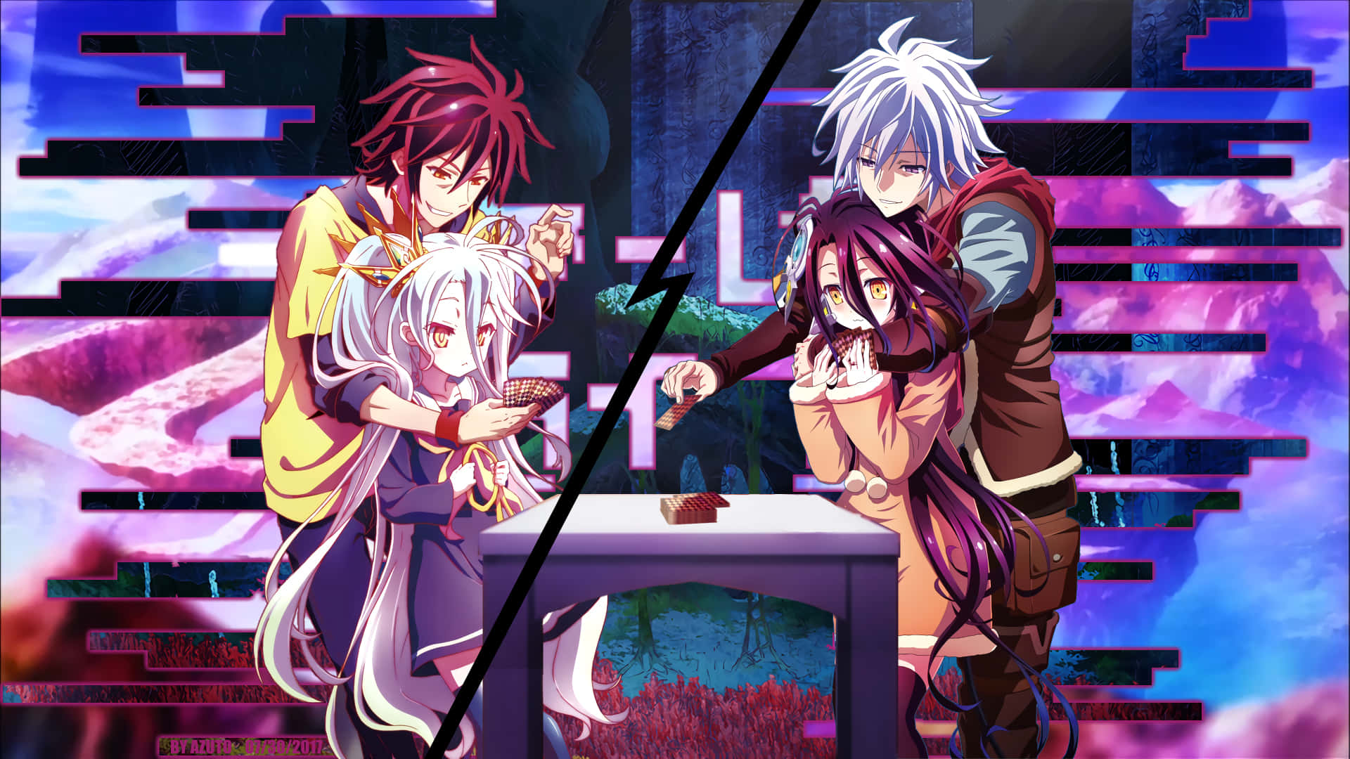 ภาพอนิเมะ No Game No Life พี่น้องต่างสาย วอลเปเปอร์
