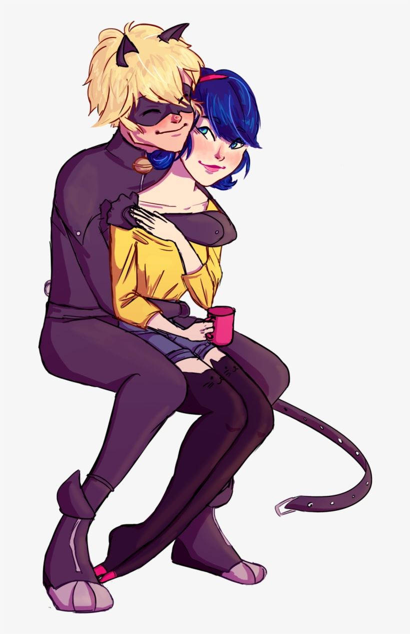 แมว noir และ Marinette วอลเปเปอร์