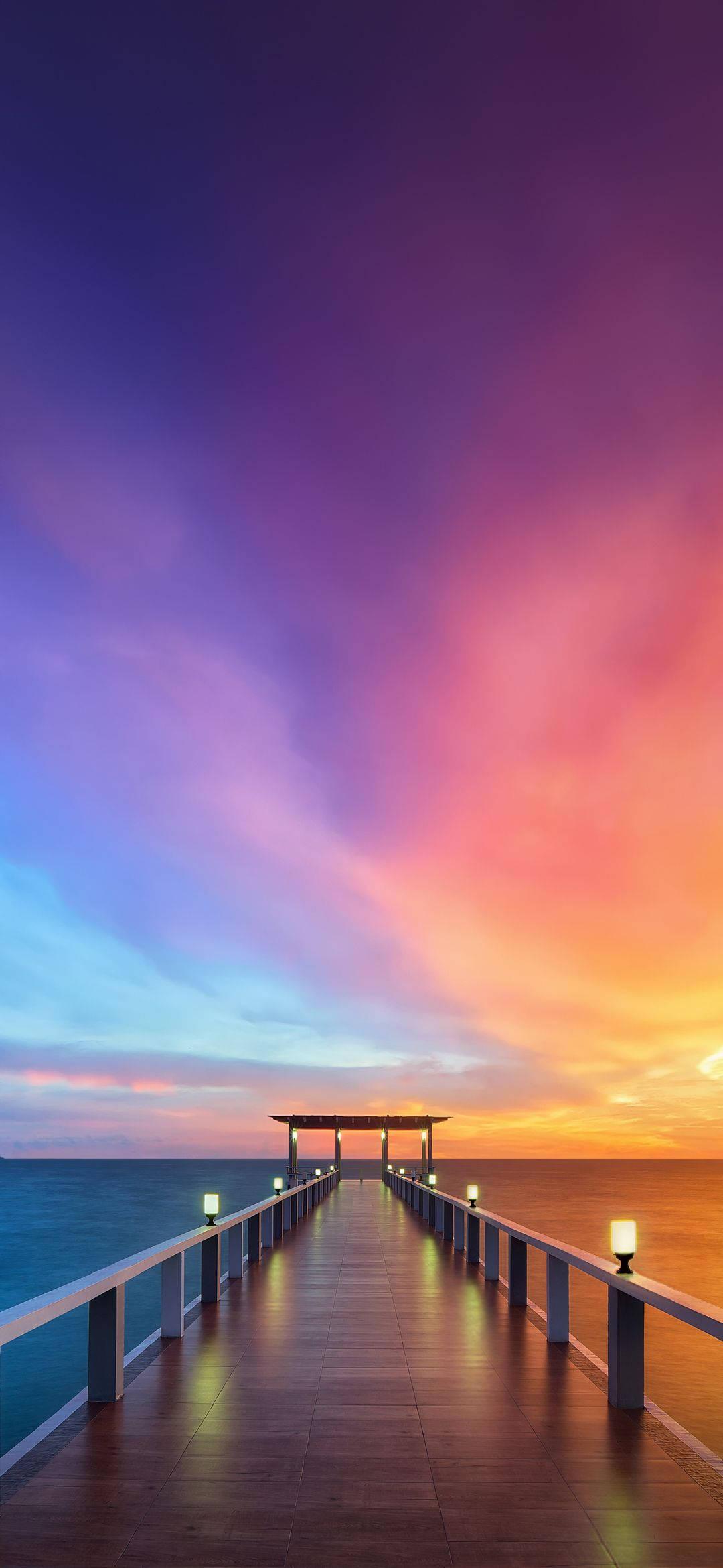 ท้องฟ้าอันเป็นนิรันดร์เหนือท่าเรือ Note 8 วอลเปเปอร์