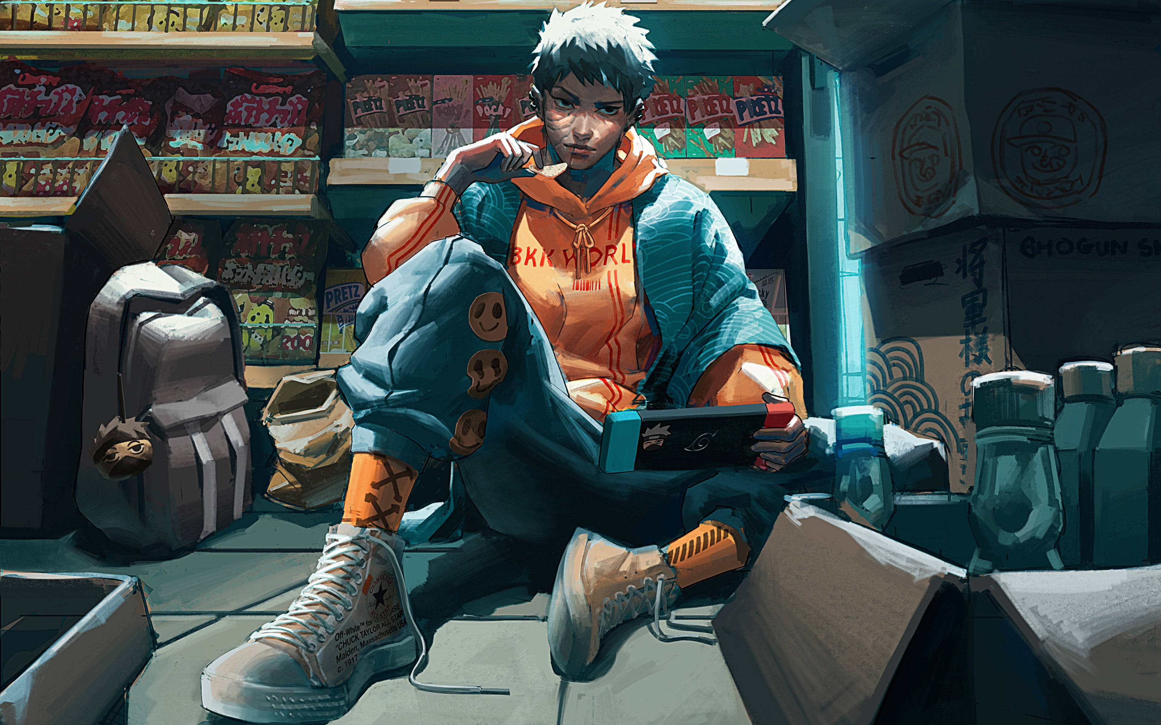 Obito Uchiha สไตล์เออร์เบิน 4K วอลเปเปอร์