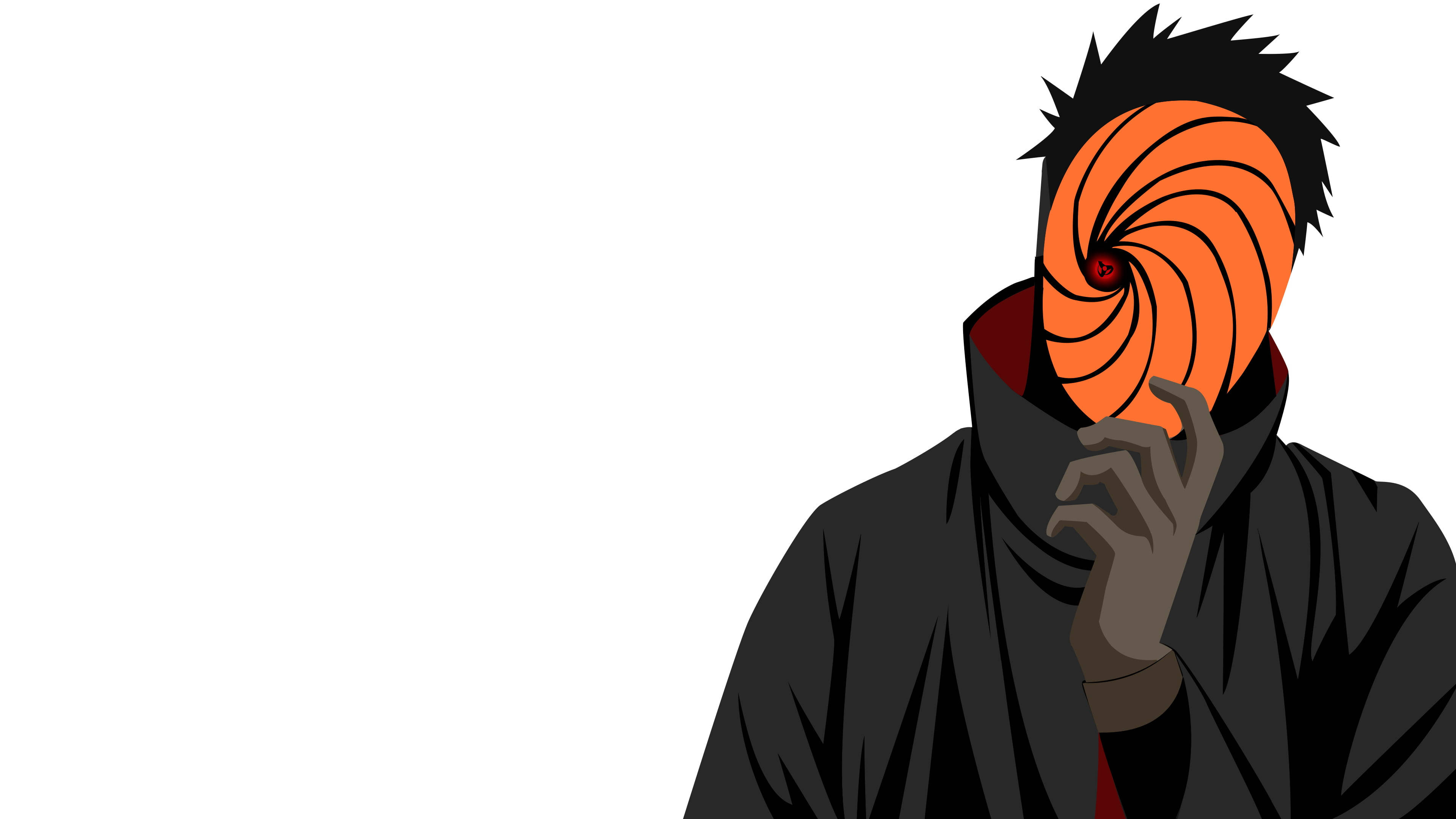 Obito Uchiha สไตล์มินิมอล 4K วอลเปเปอร์