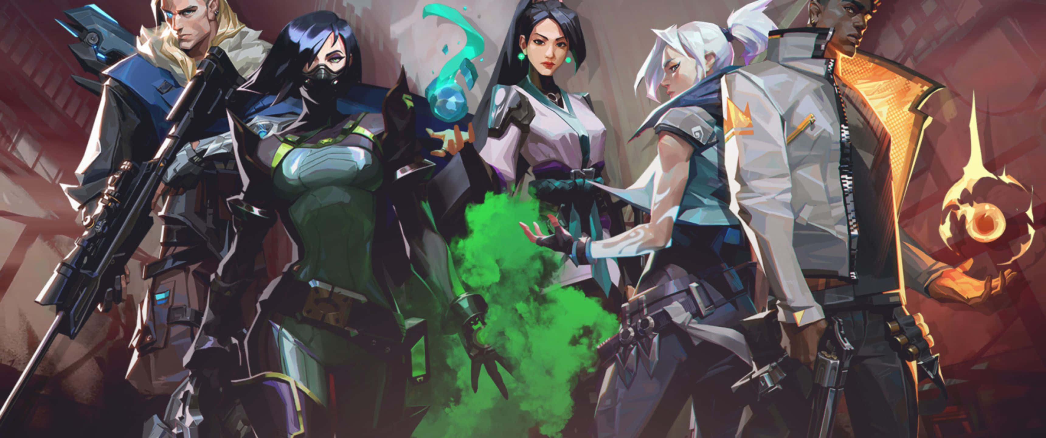 วอลเปเปอร์ตัวละคร OG Valorant ความละเอียด 3440x1440p วอลเปเปอร์