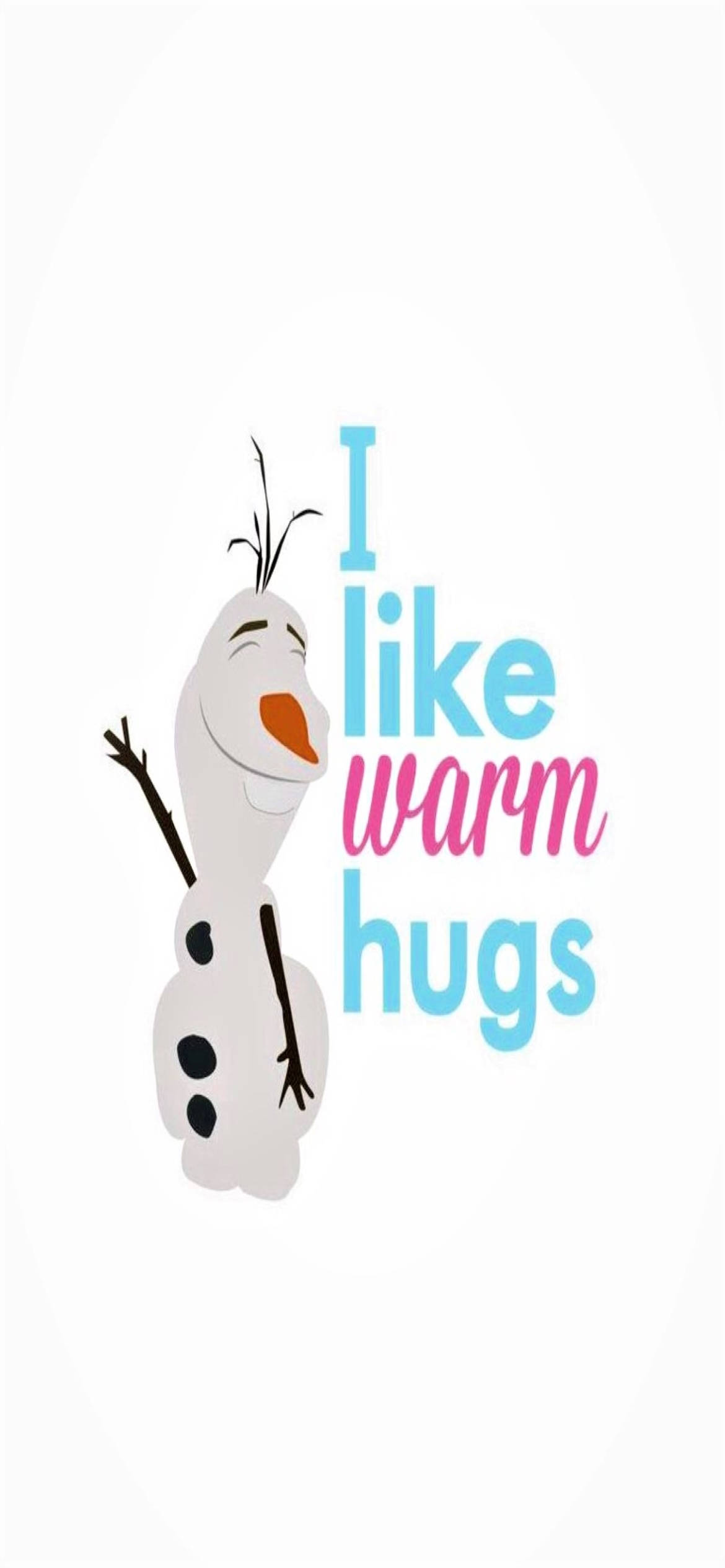 คำคม Olaf ชอบกอดอุ่นๆ วอลเปเปอร์