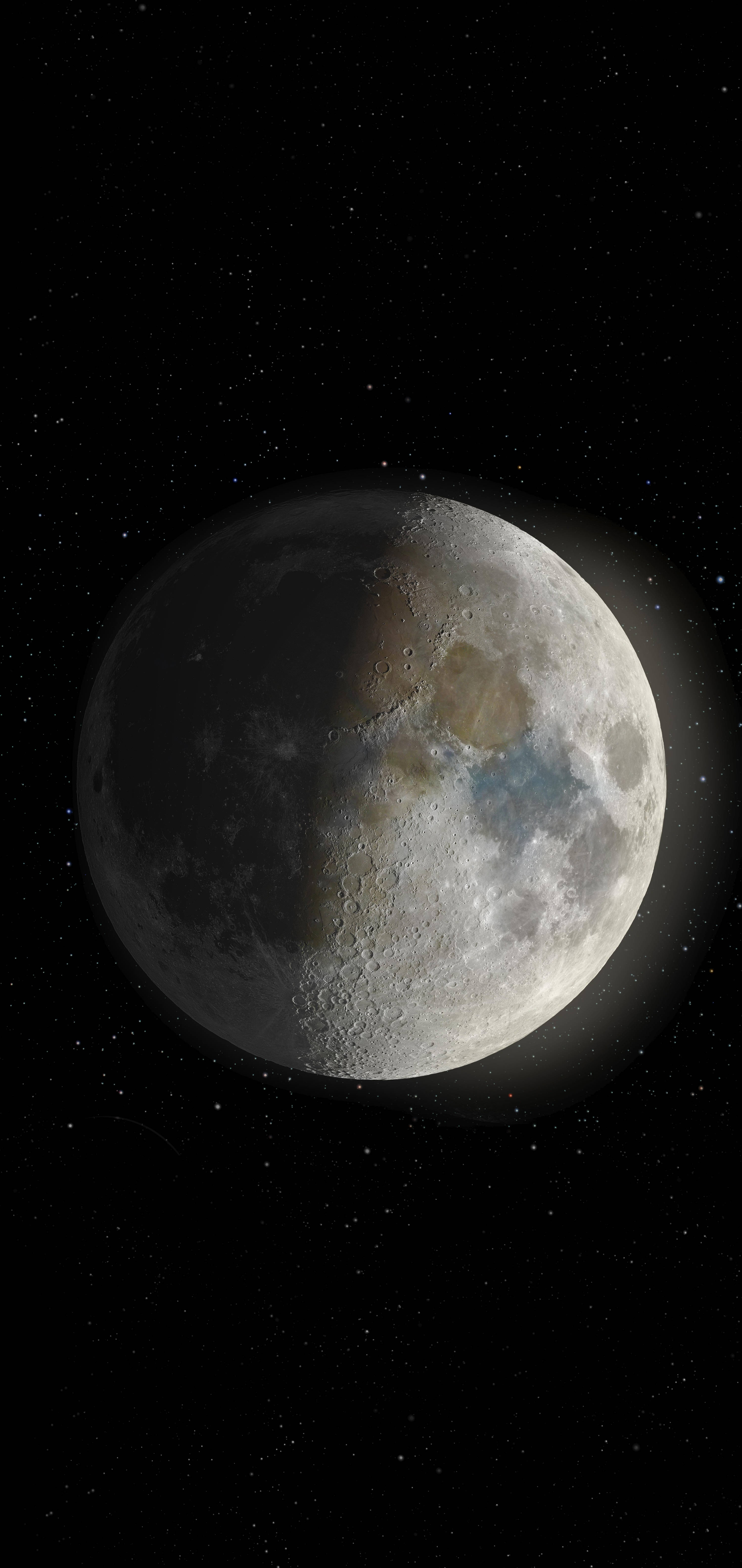 OLED 4K Moon In Shadows วอลเปเปอร์