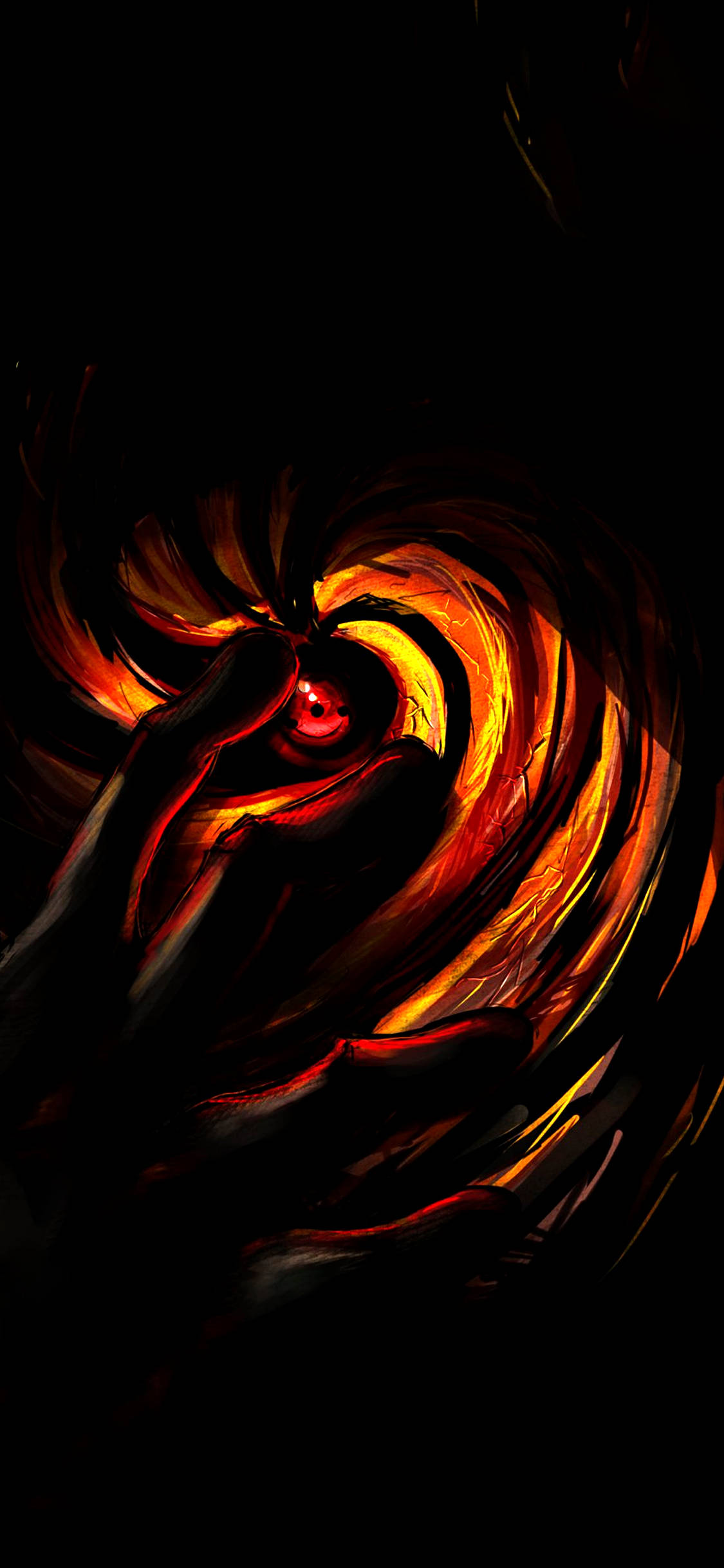 OLED Naruto Sharingan วอลเปเปอร์