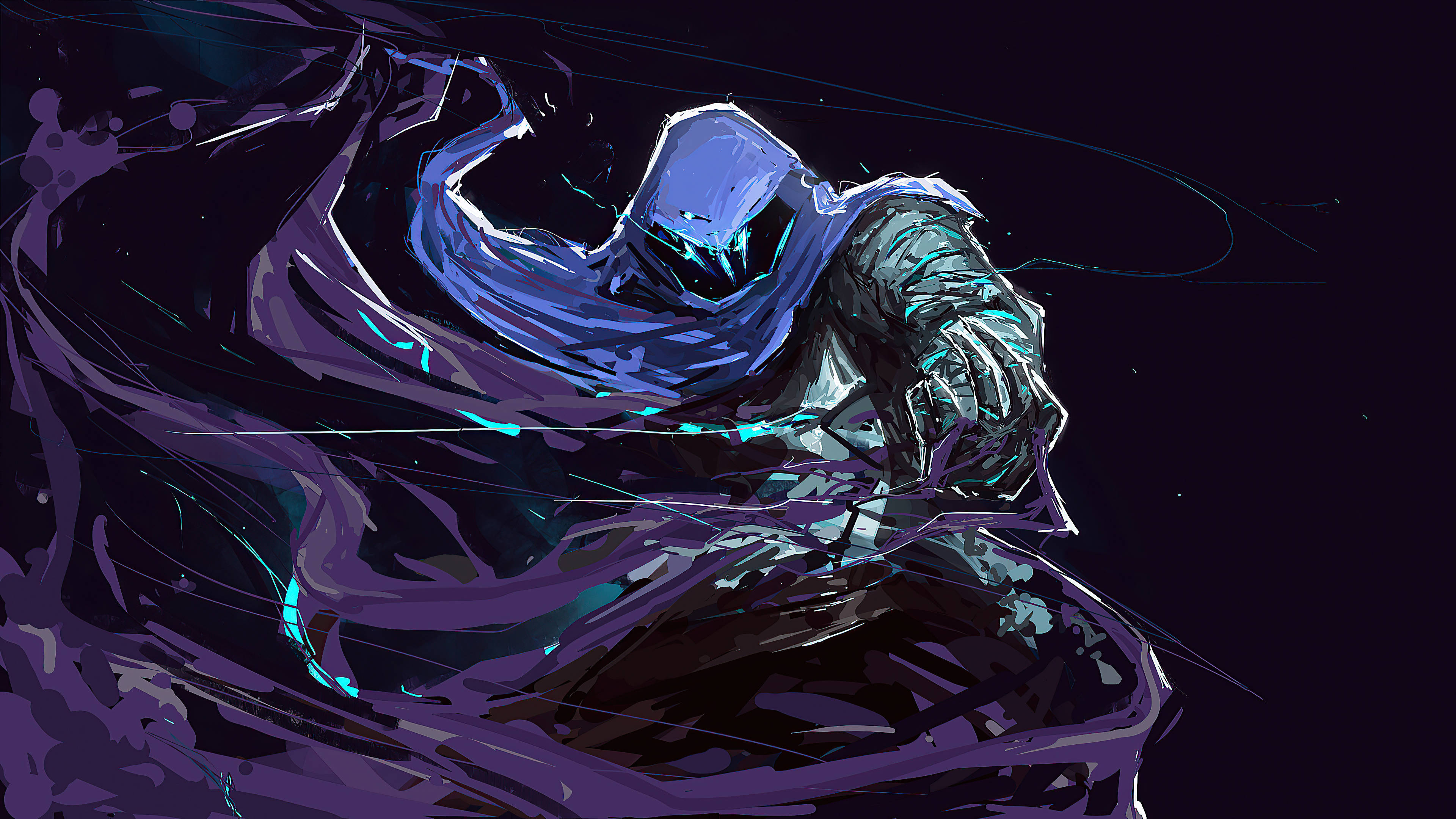 เงาของ Omen มืดที่ซุ่มซ่อนใน Valorant วอลเปเปอร์