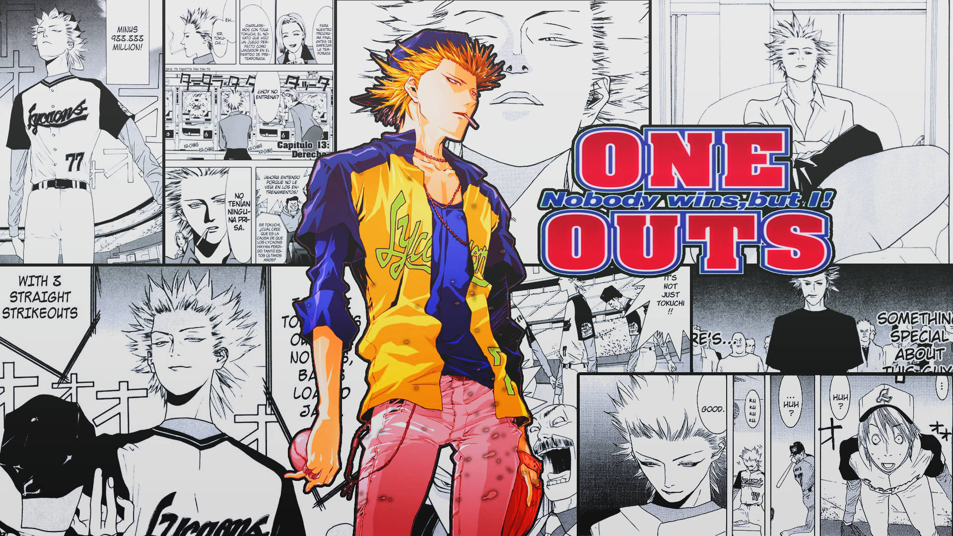 ตัวละครอนิเมะ One Outs วอลเปเปอร์