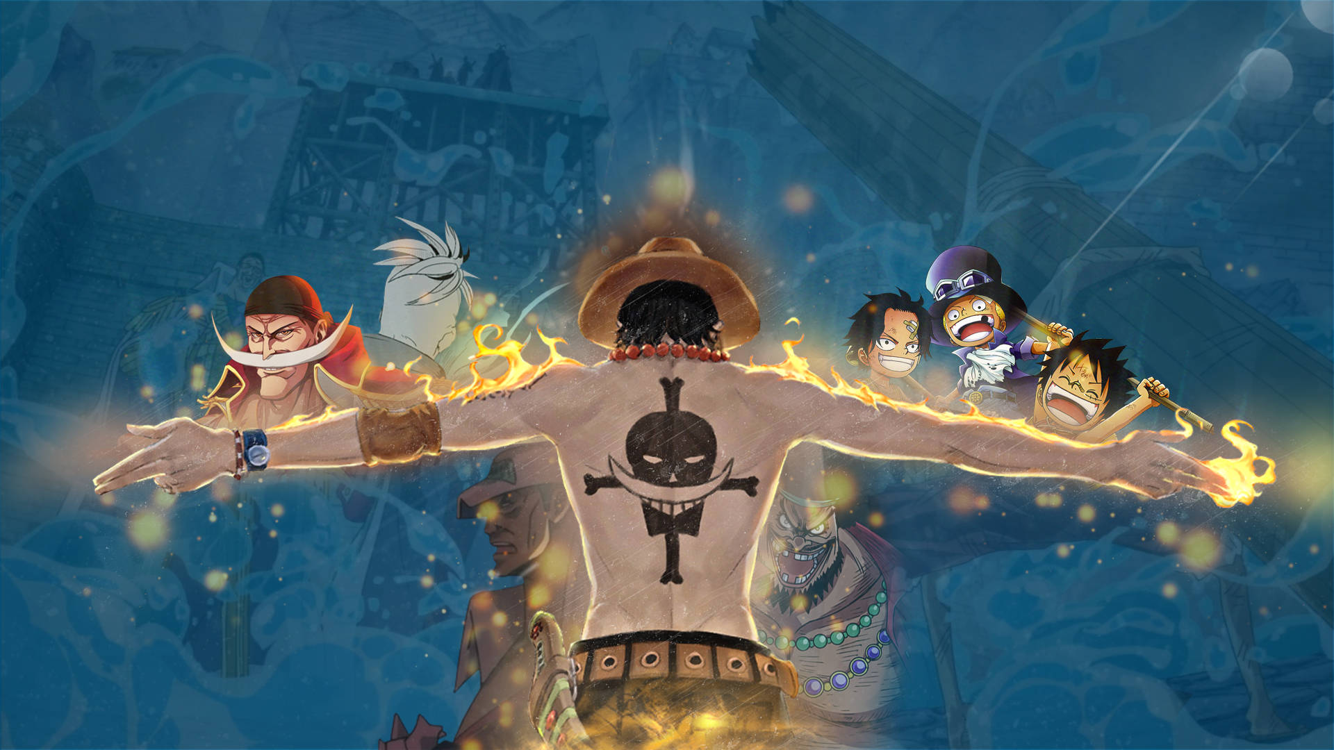 One Piece รูปโปรไฟล์ พอร์ทกัส ดี. เอซ วอลเปเปอร์