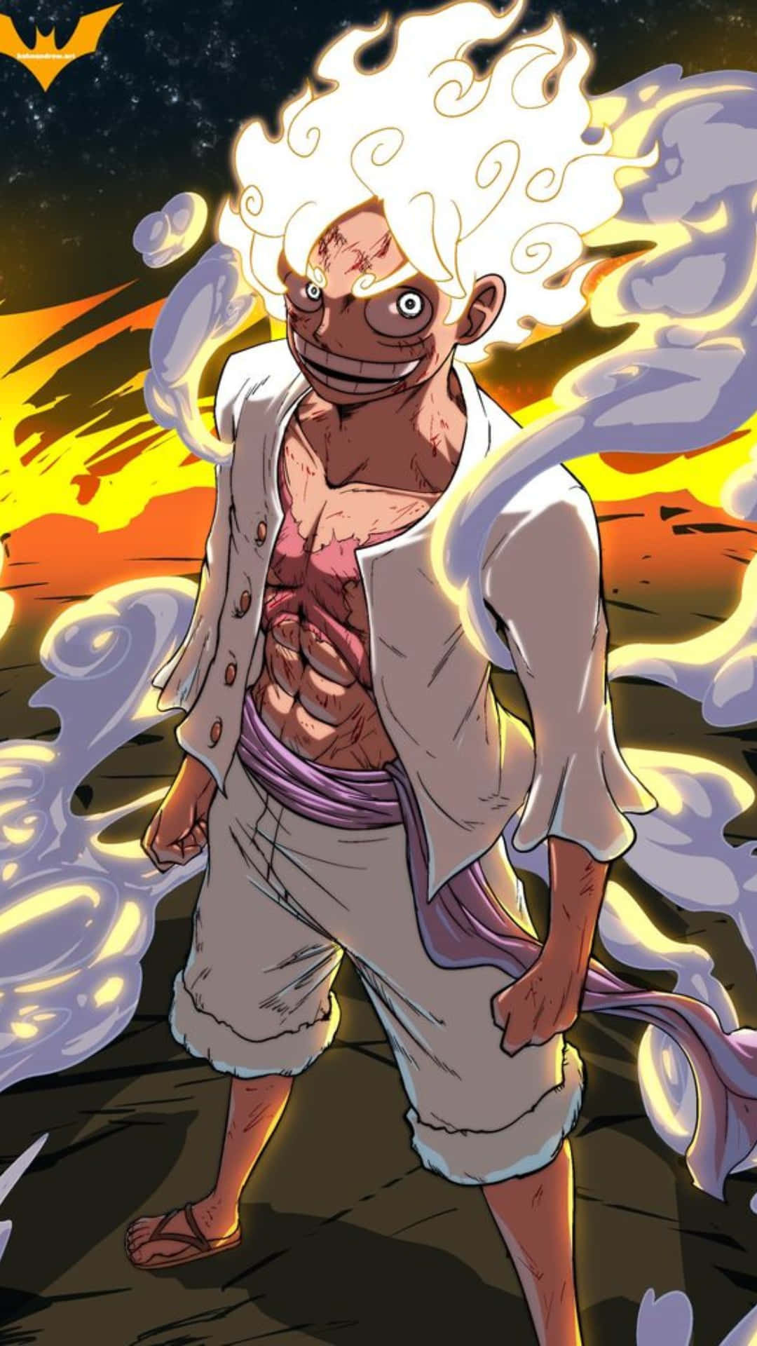 รูปภาพ One Piece ลูฟี่ Gear 5 วอลเปเปอร์