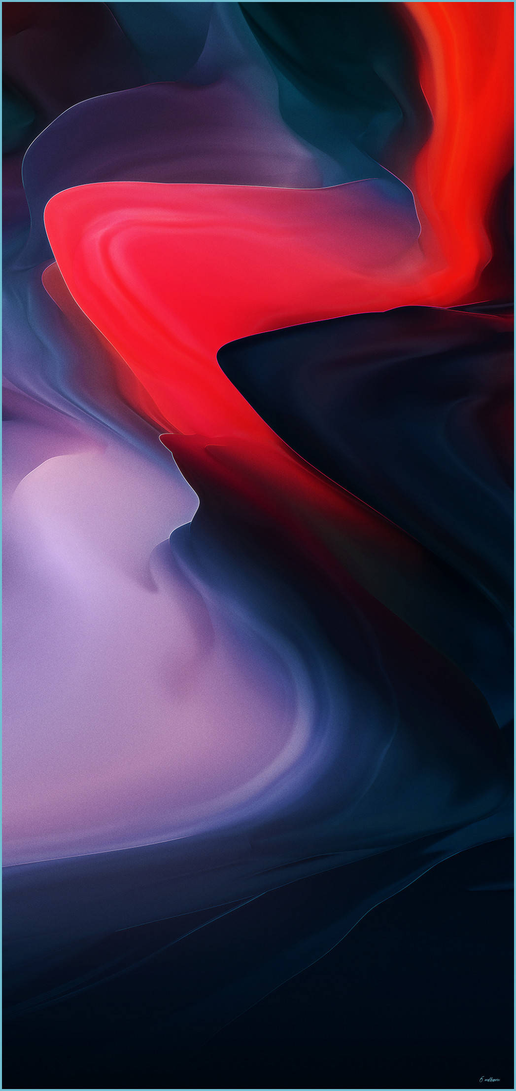 "OnePlus 9 Pro สีแดงเข้มดีไซน์นามธรรมสุดหรู" วอลเปเปอร์