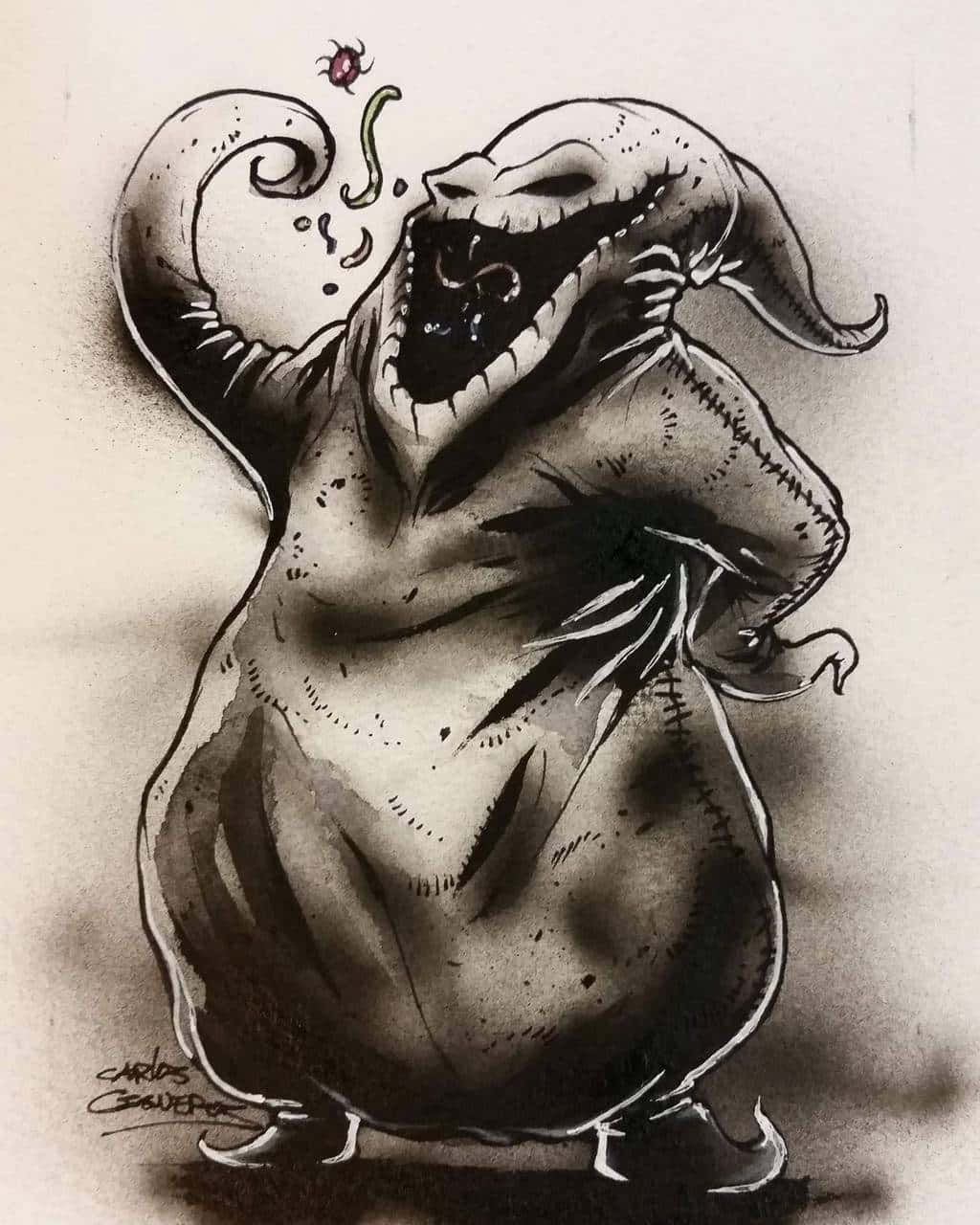 ภาพวาด Oogie Boogie วอลเปเปอร์