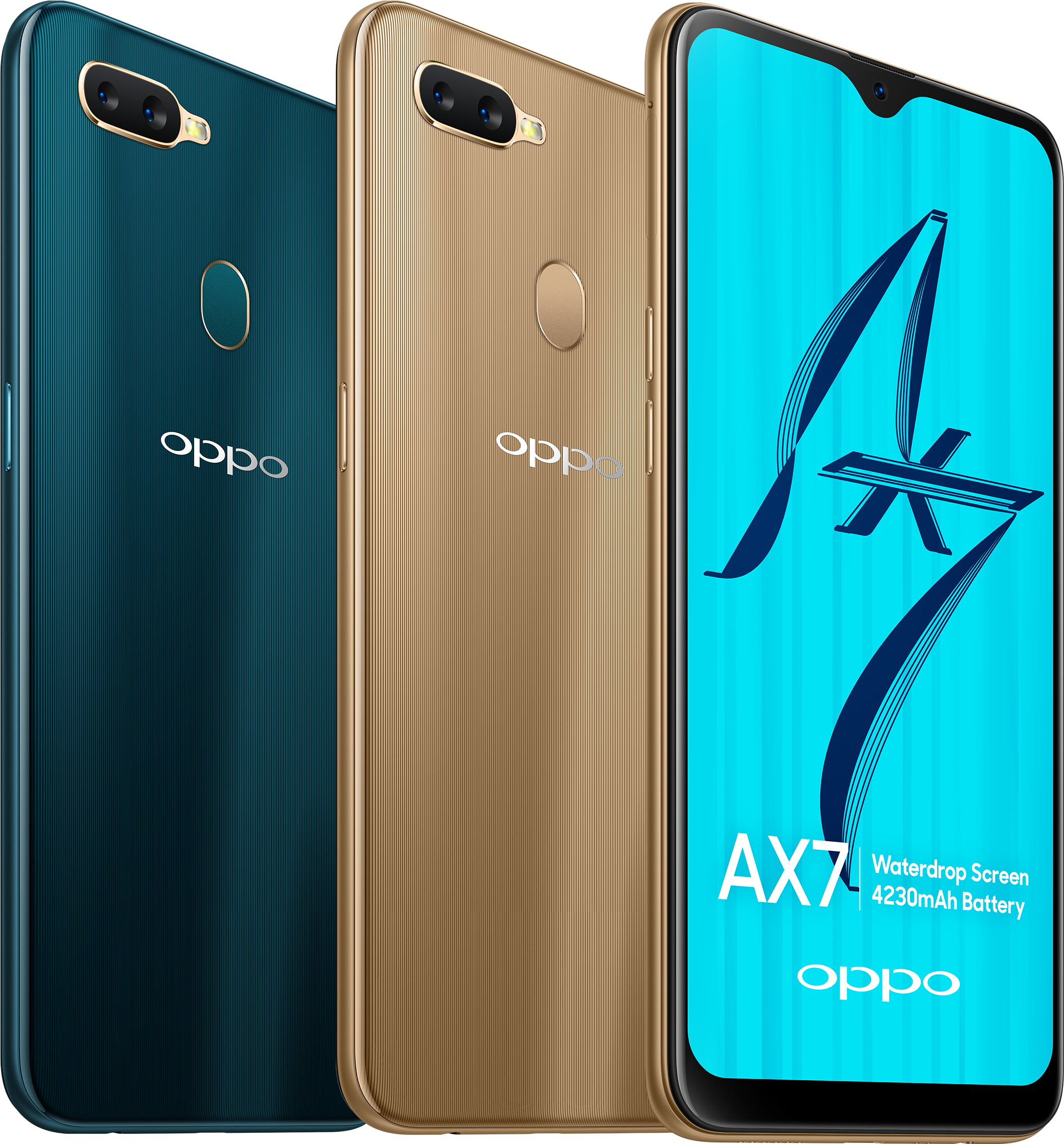 Oppo A X7 สีคู่สองสี วอลเปเปอร์