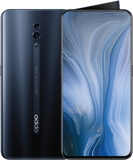 สมาร์ทโฟน Oppo ลายหินอ่อนสีน้ำเงิน วอลเปเปอร์
