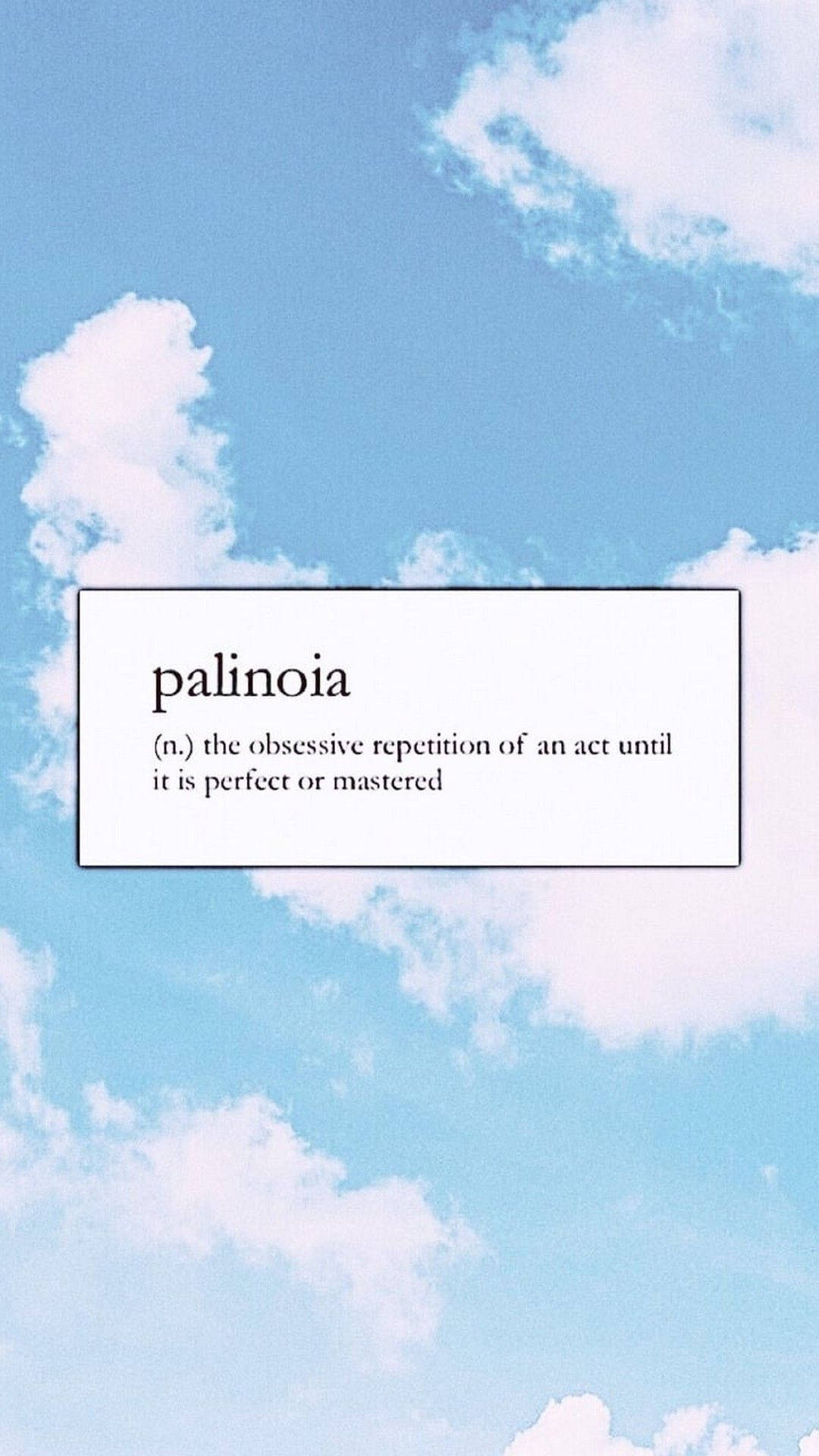 คำว่า Palinoia สไตล์สวยงามสำหรับ iPhone Xr วอลเปเปอร์