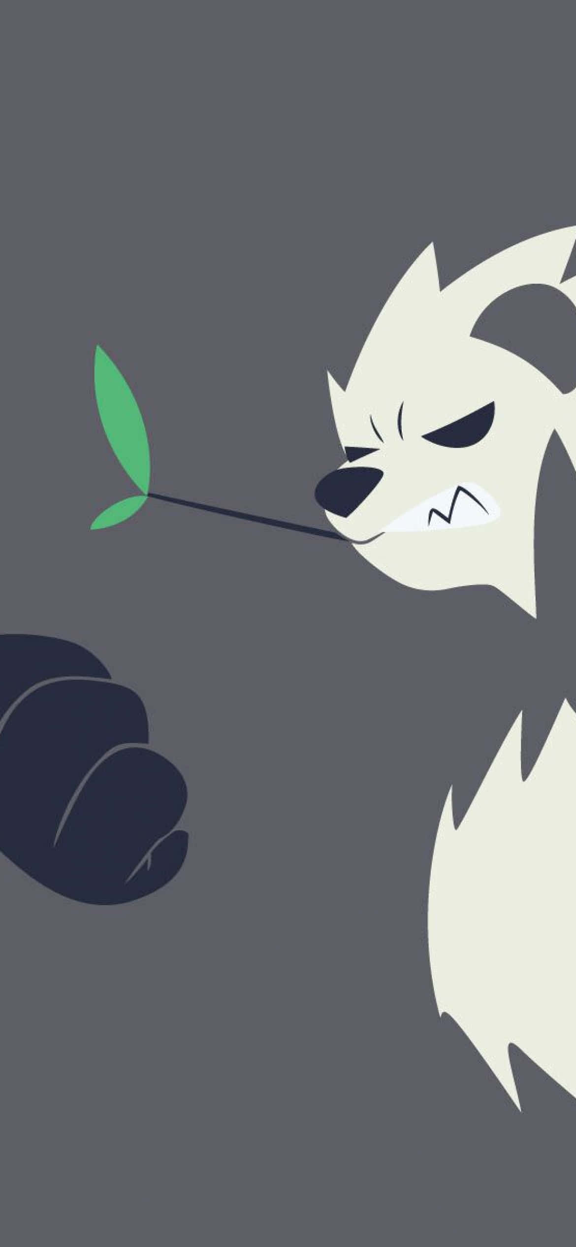 Pangoro พร้อมใบไม้ Vector Art วอลเปเปอร์