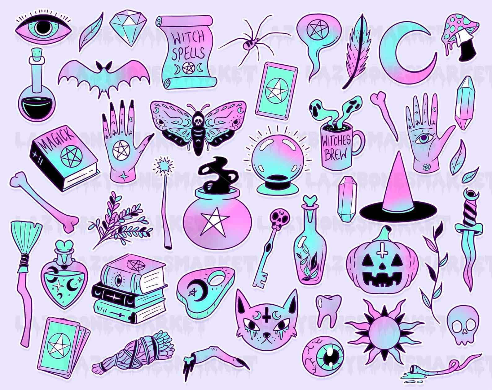 อวดลุค Pastel Goth สุดเท่ วอลเปเปอร์