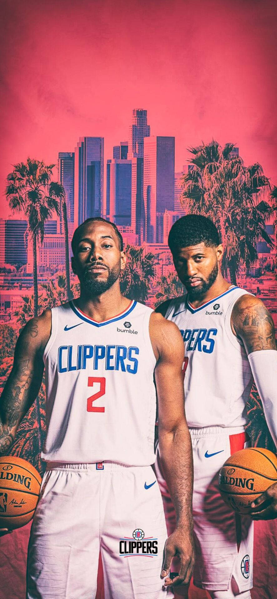 Paul George และ Kawhi Leonard วอลเปเปอร์
