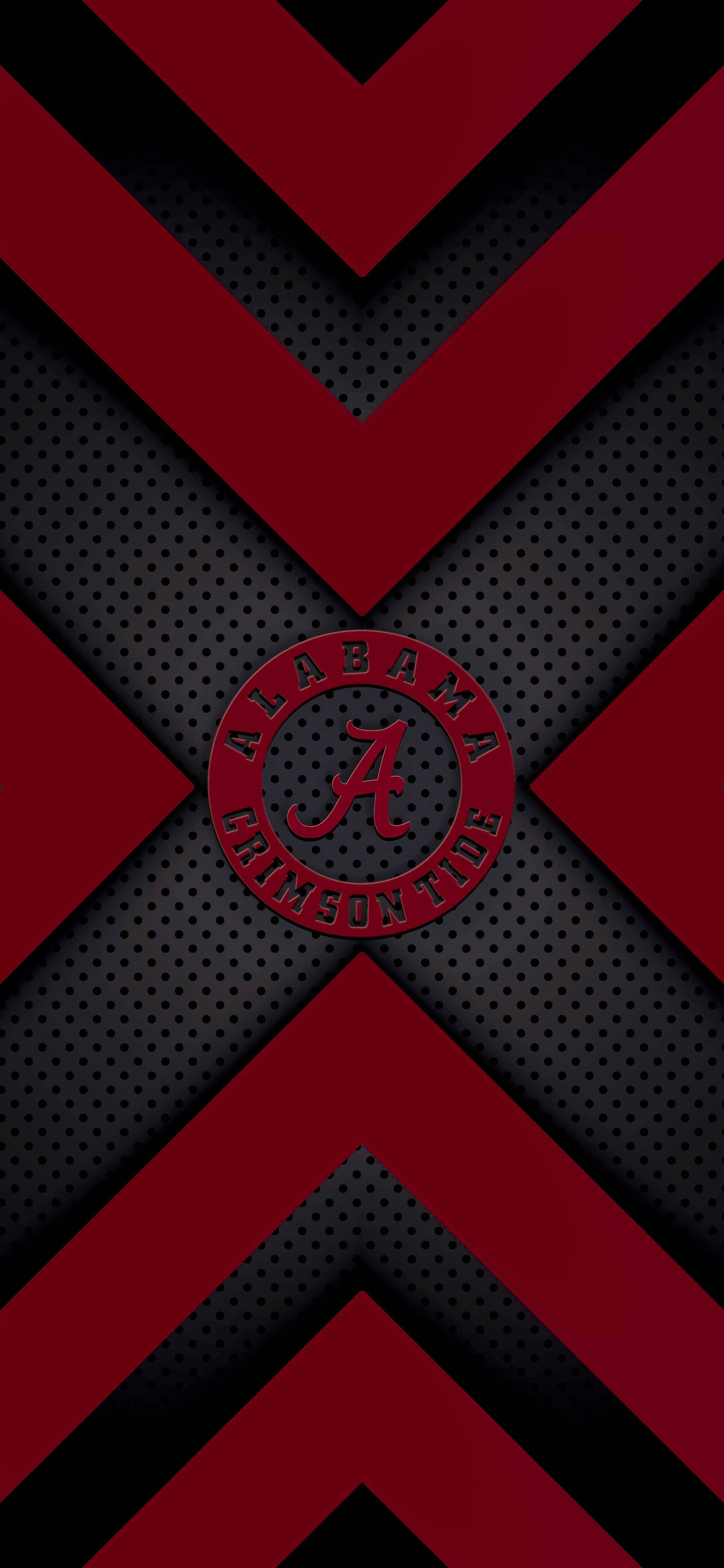 Perforated Alabama Crimson Tide วอลเปเปอร์