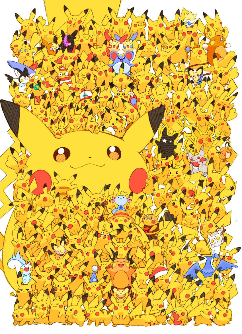 Pikachu นับไม่ถ้วน iPhone วอลเปเปอร์