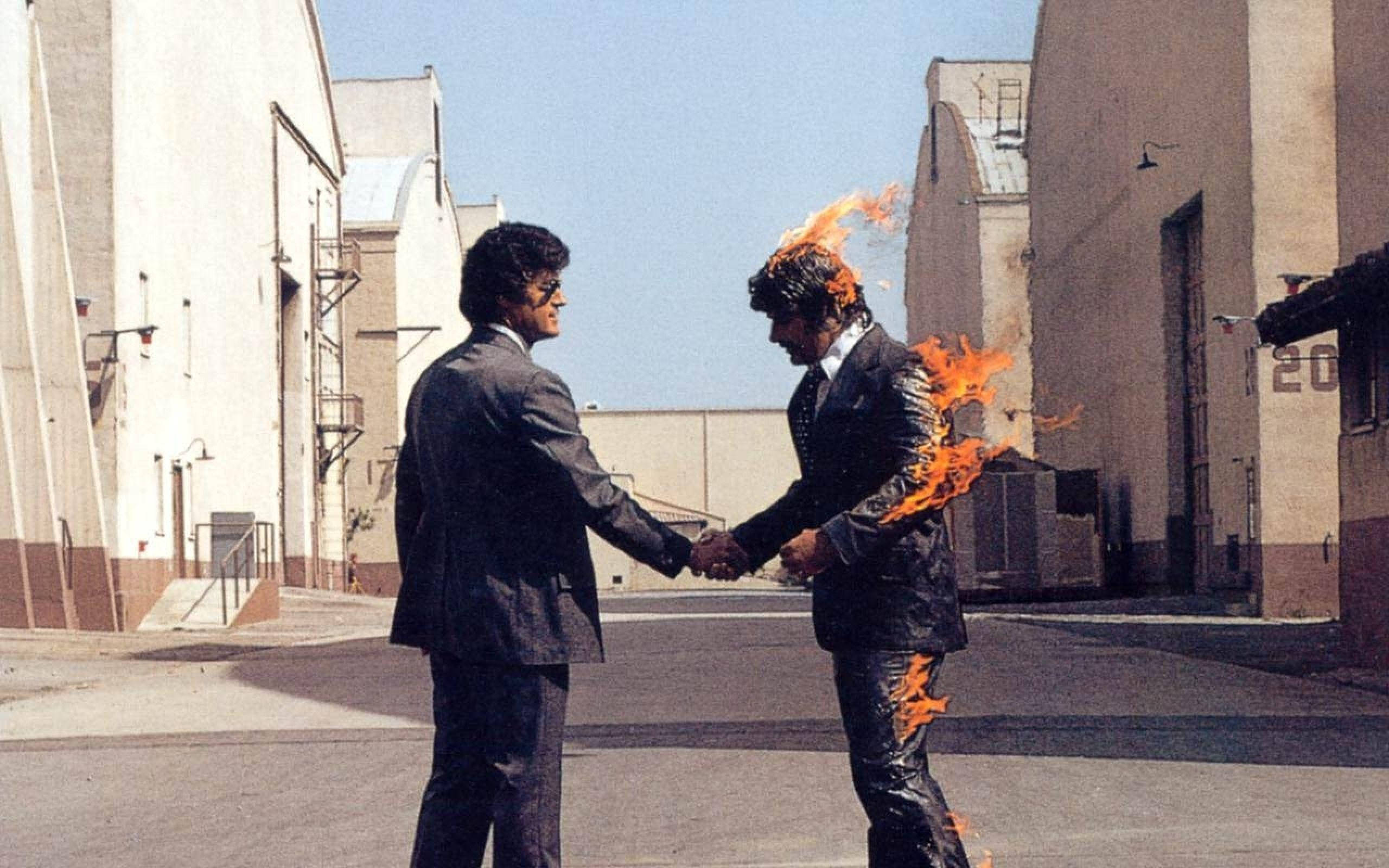 Pink Floyd 4K ปก Wish You Were Here วอลเปเปอร์