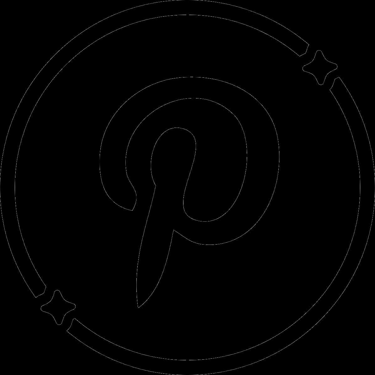 โครงร่างโลโก้ Pinterest วอลเปเปอร์