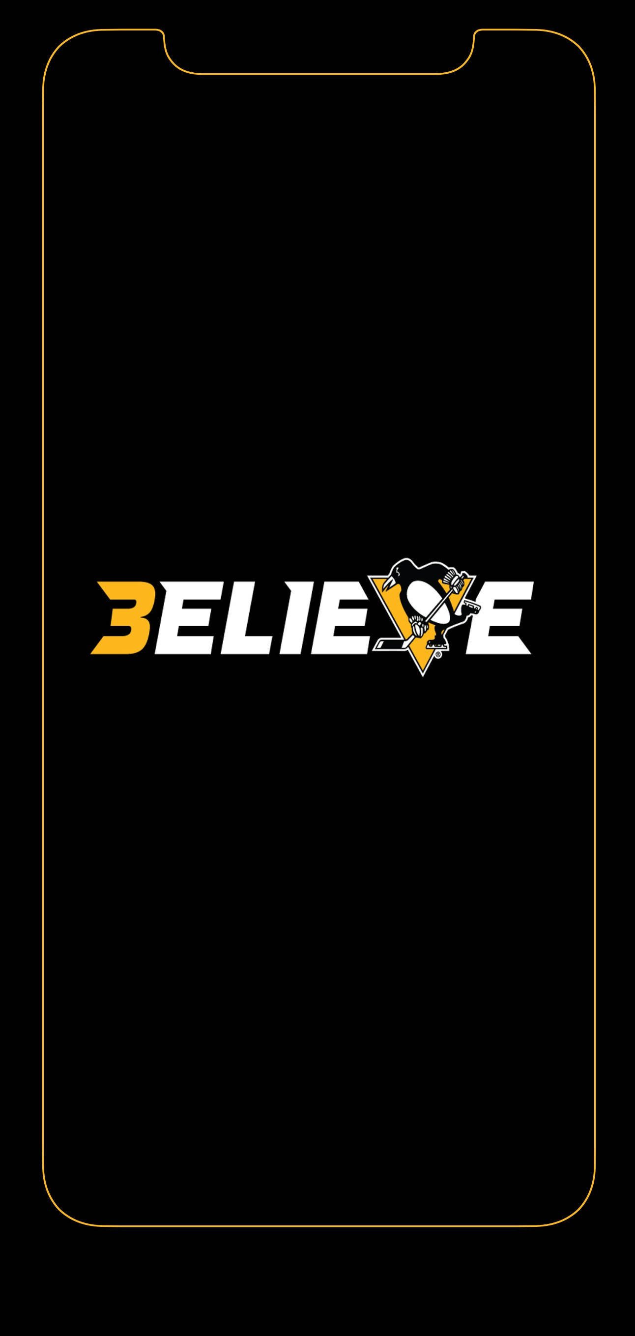 Pittsburgh Penguins โลโก้ Believe วอลเปเปอร์