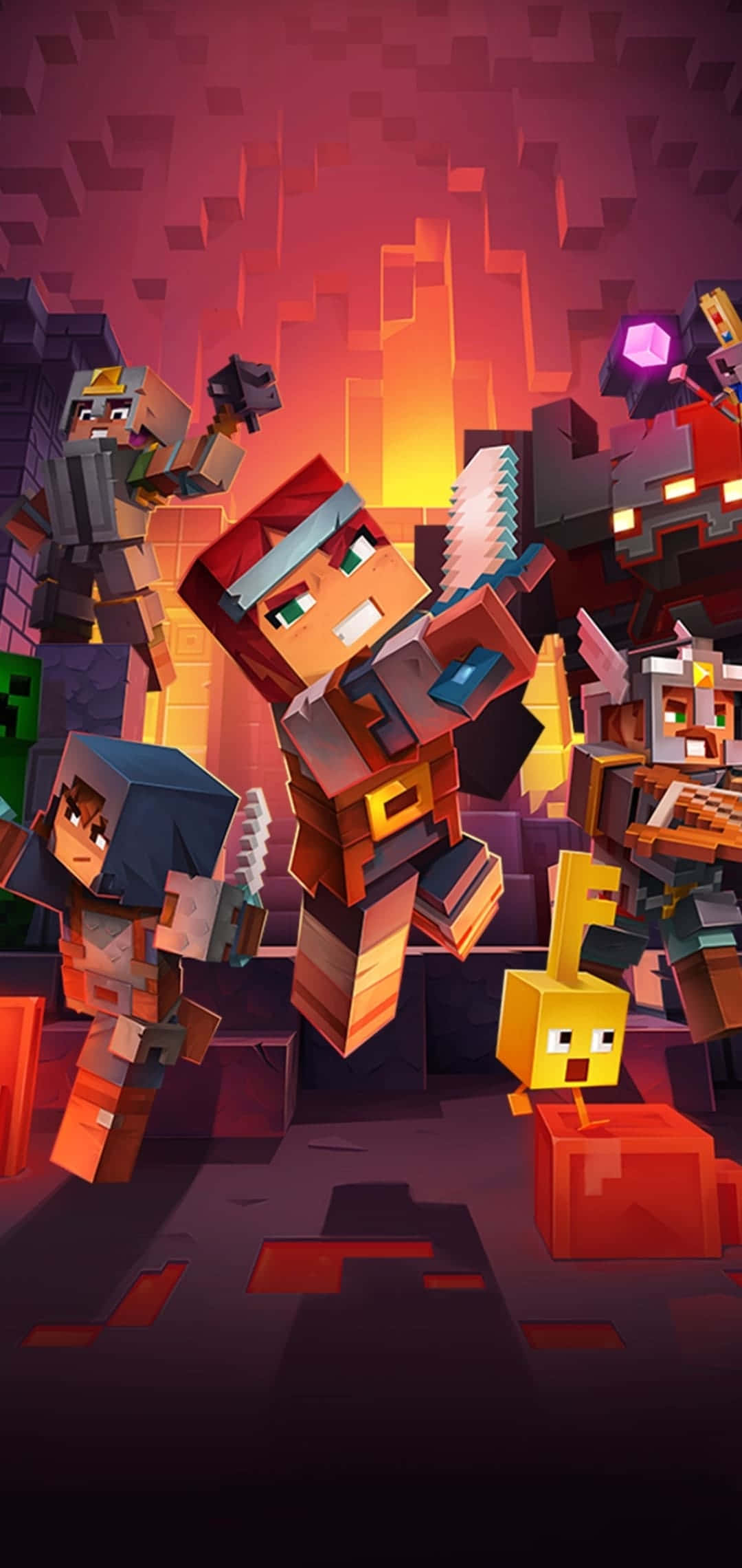 โปสเตอร์โปรโมชั่น Pixel 3 Minecraft วอลเปเปอร์
