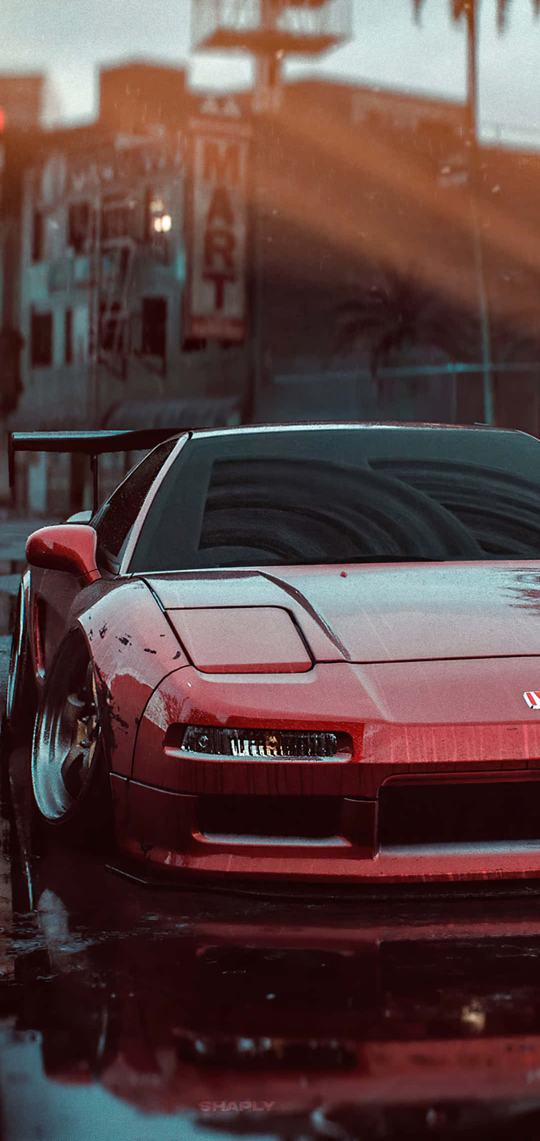 Pixel 3 พื้นหลัง Need For Speed Ferrari สีแดง วอลเปเปอร์