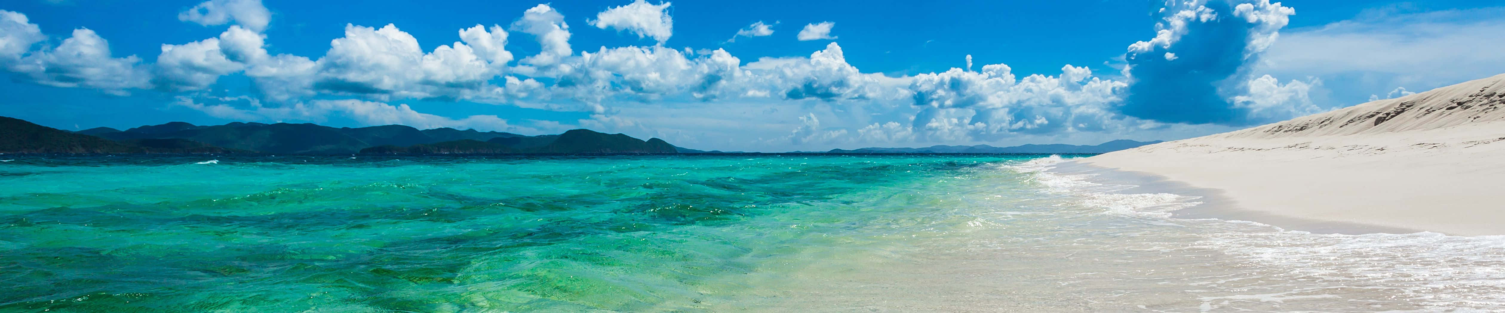 ภาพพื้นหลังสุดสะกดสายตาของเกาะแซนดีเคย์สำหรับจอภาพ Pixel 3 วอลเปเปอร์