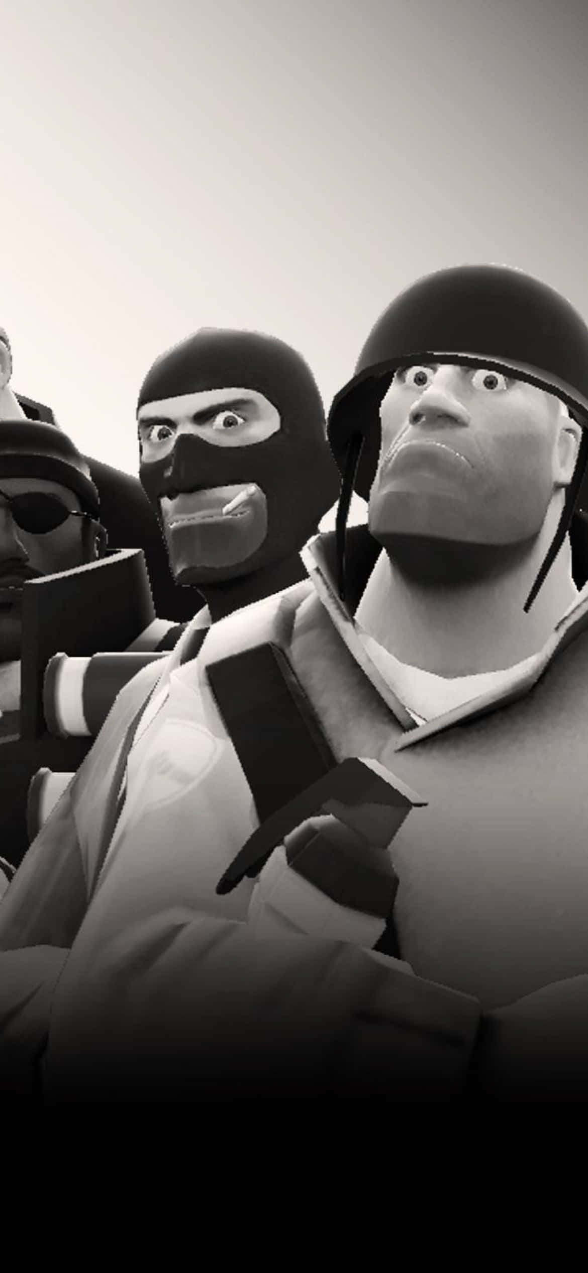พื้นหลัง Pixel 3xl Team Fortress 2 Spy และ Soldier วอลเปเปอร์