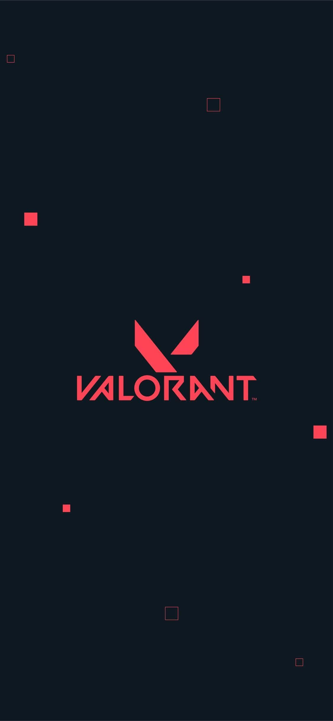 Pixel 3xl Valorant พื้นหลังโลโก้สีแดง วอลเปเปอร์